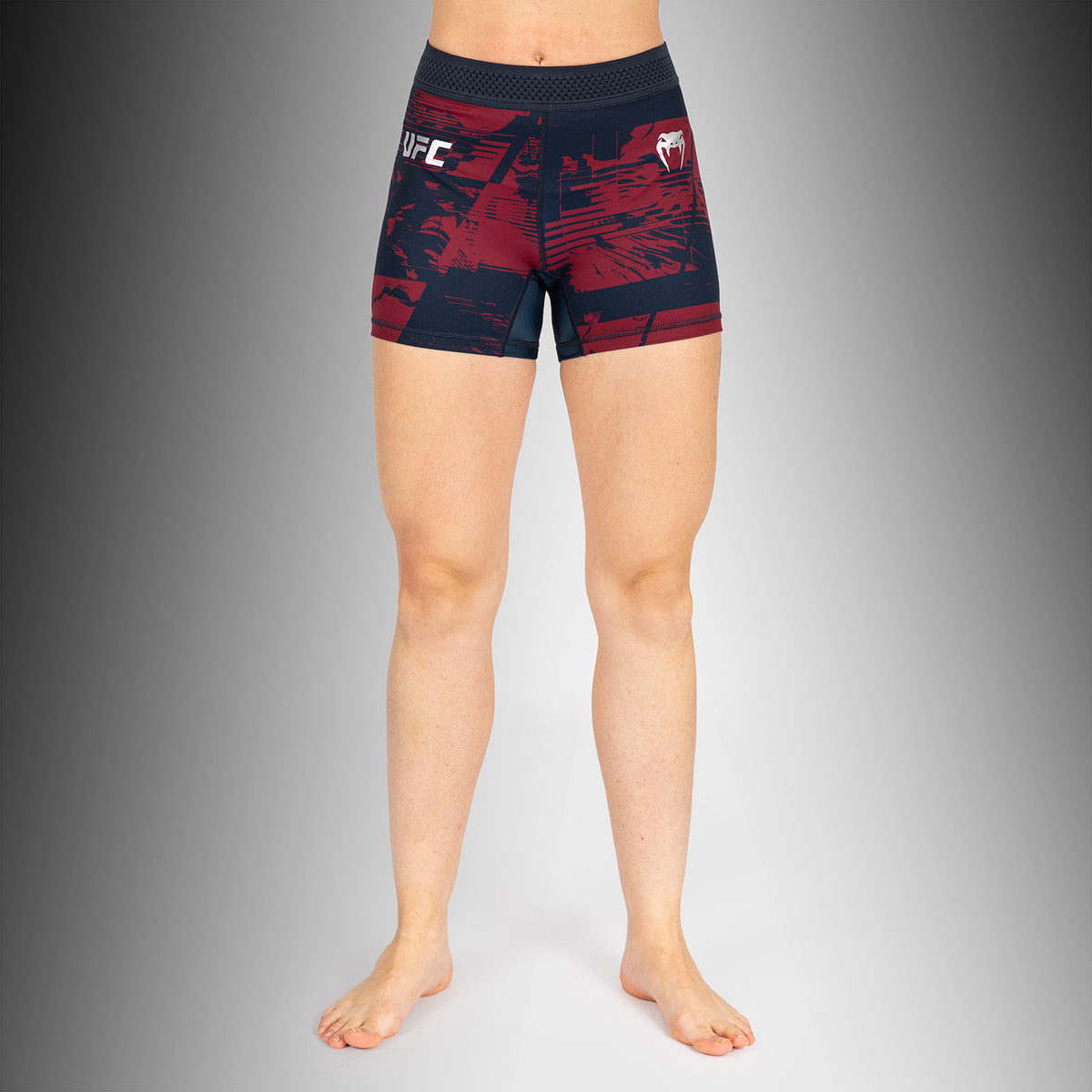 Short de compression Performance Femme UFC Zenith by Venum Authentic Fight Week - Bleu marine/Bordeaux/Argent - product-type_Shorts de compression
