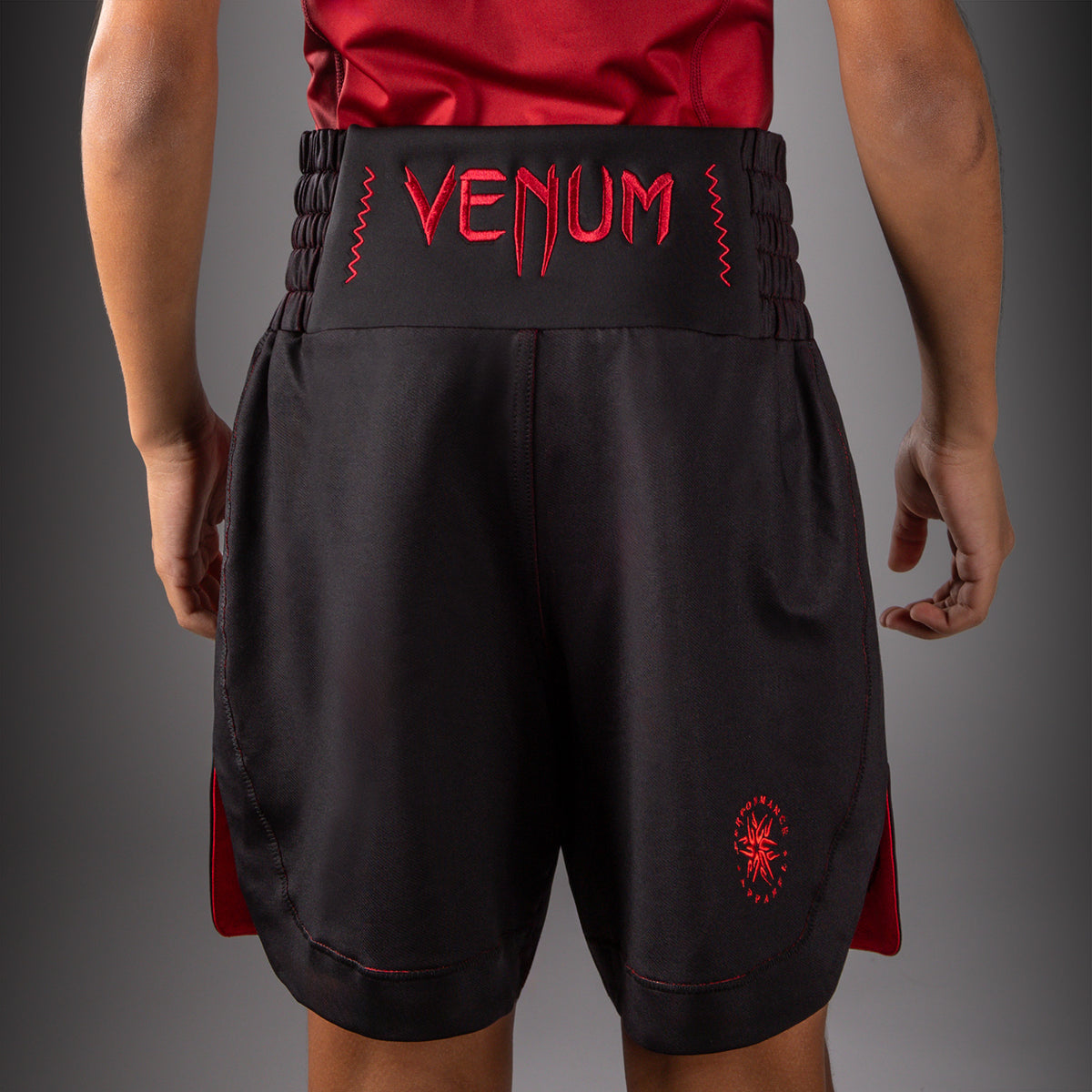 Short de Boxe Pour Enfant Venum Attack - Noir/Rouge - product-type_Shorts de boxe