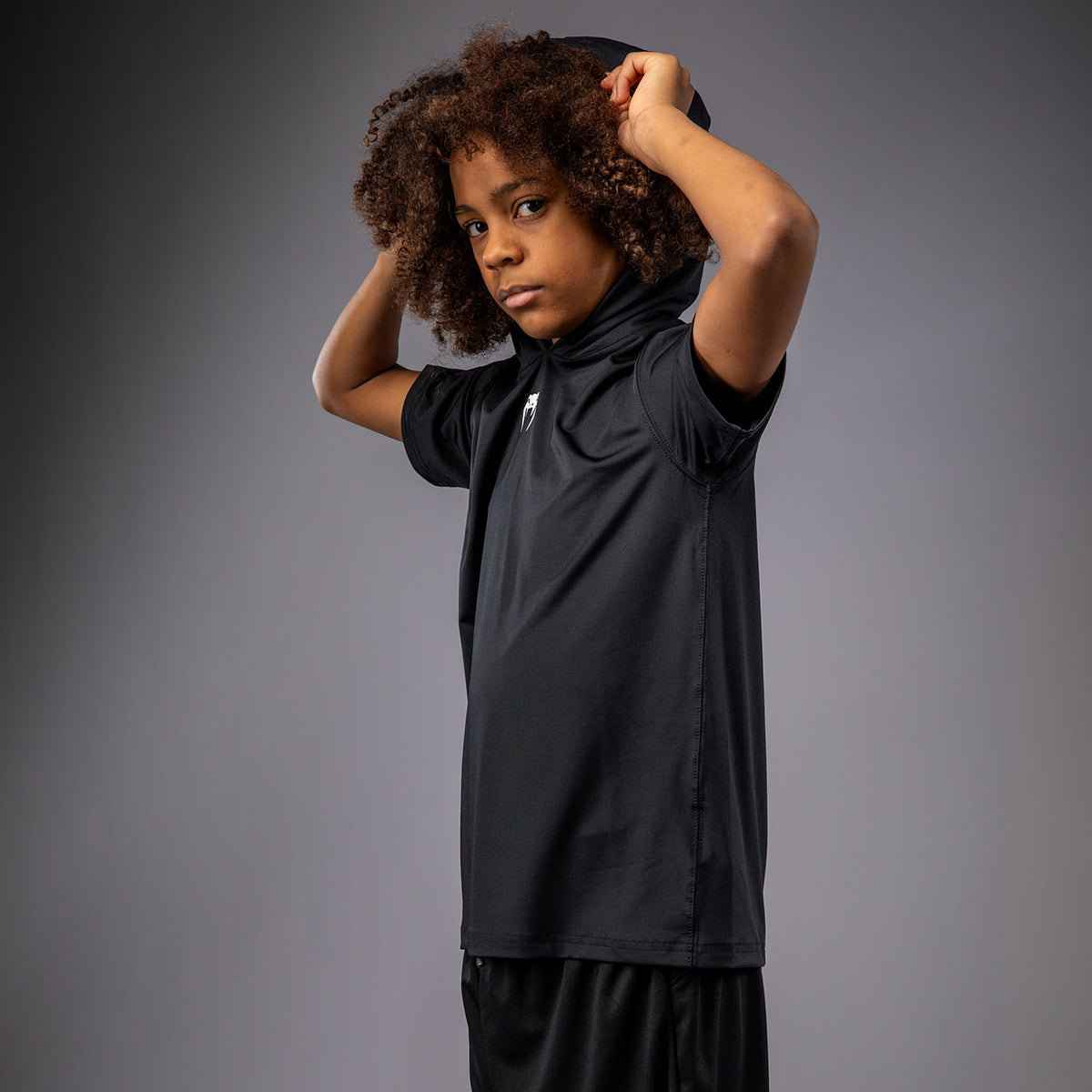 Sweat à capuche à manches courtes Dry Tech pour Enfants Venum Elite - Noir - product-type_Sweatshirts