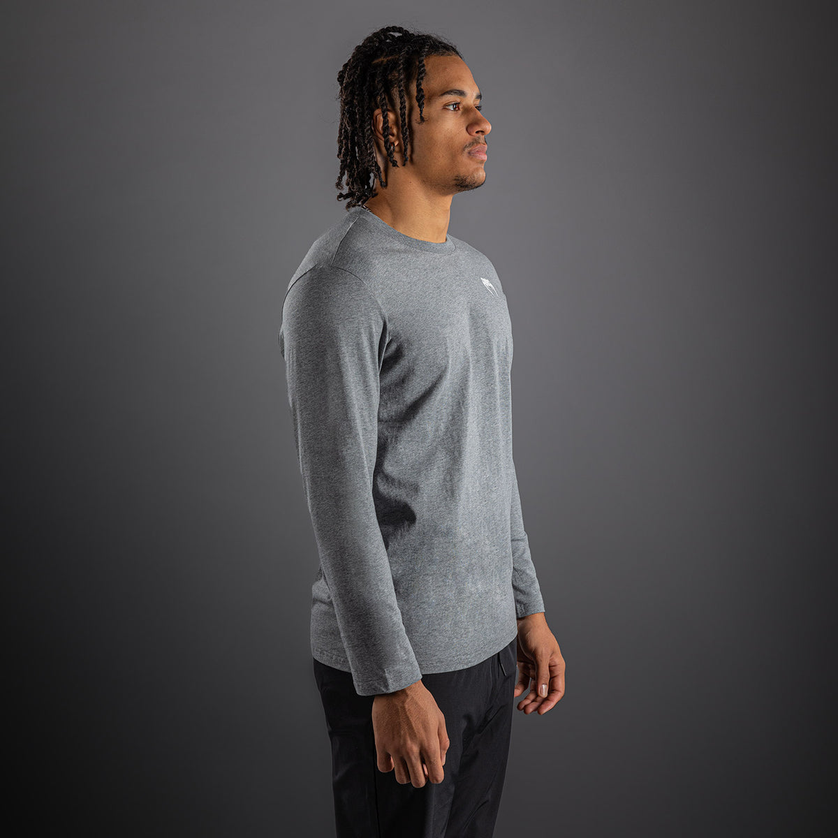 T-shirt à manches Longues Venum Lineup - Gris Chiné/Blanc - product-type_T-Shirts