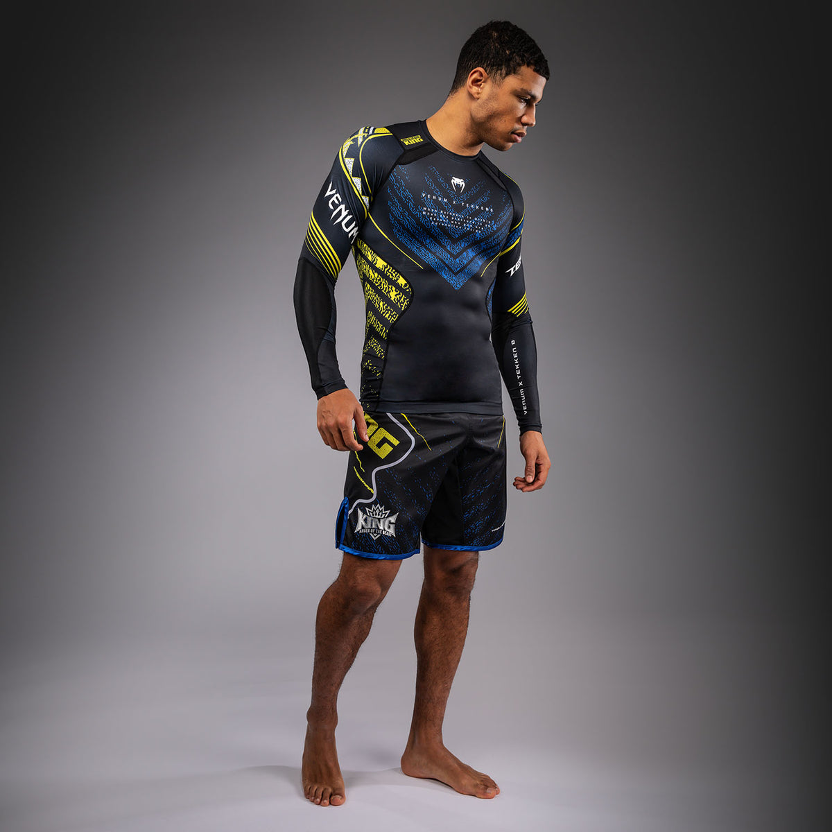 Rashguard à Manches Longues King Venum x TEKKEN 8 - Noir/Jaune - product-type_T-Shirts de Compression