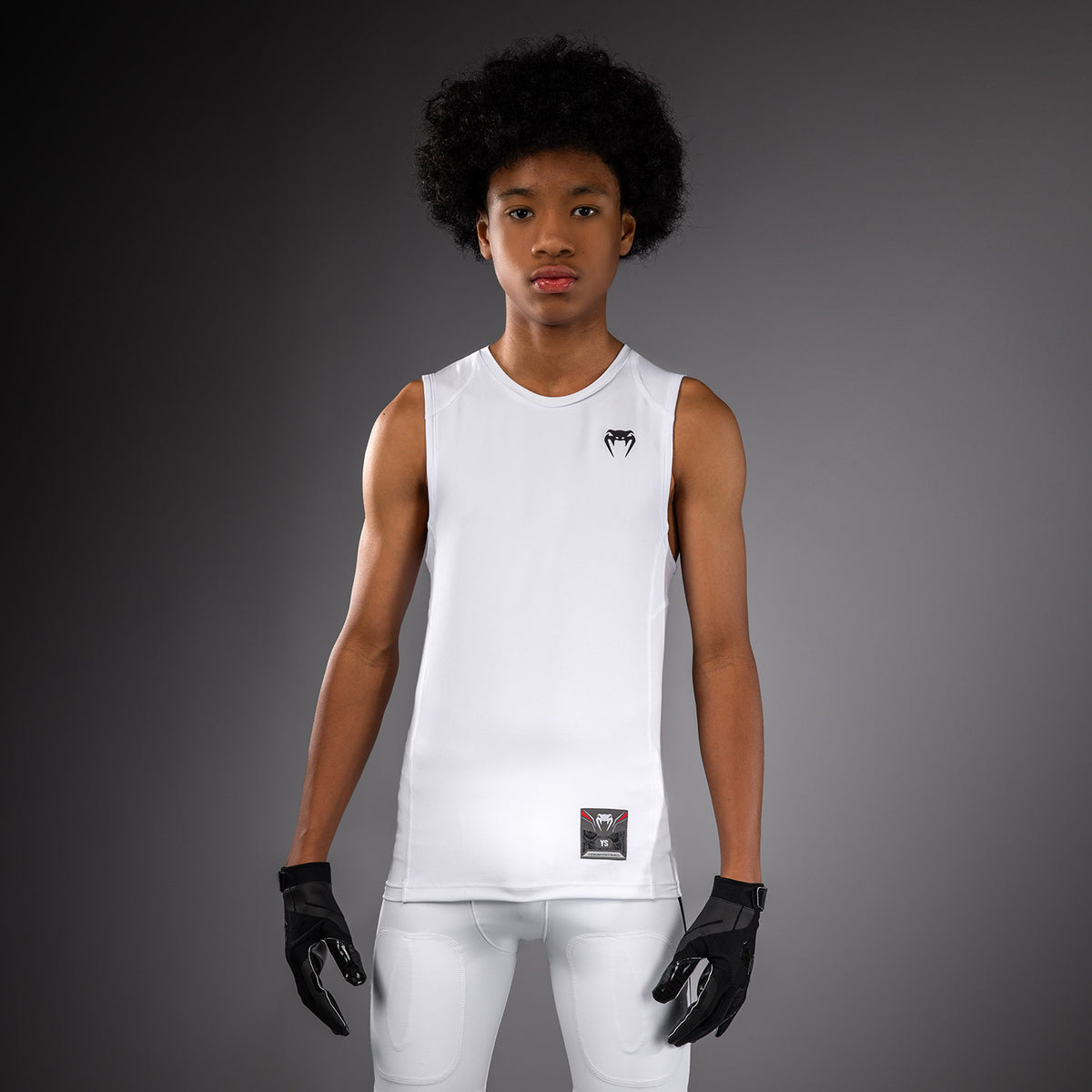 Haut de Compression sans manches pour Enfants Venum Elite Football - Blanc - product-type_T-Shirts Dry Tech
