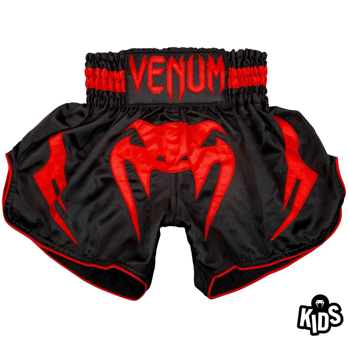 Short de Muay Thaï Venum Bangkok Inferno Kids - Noir/Rouge - Shorts de boxe thaï