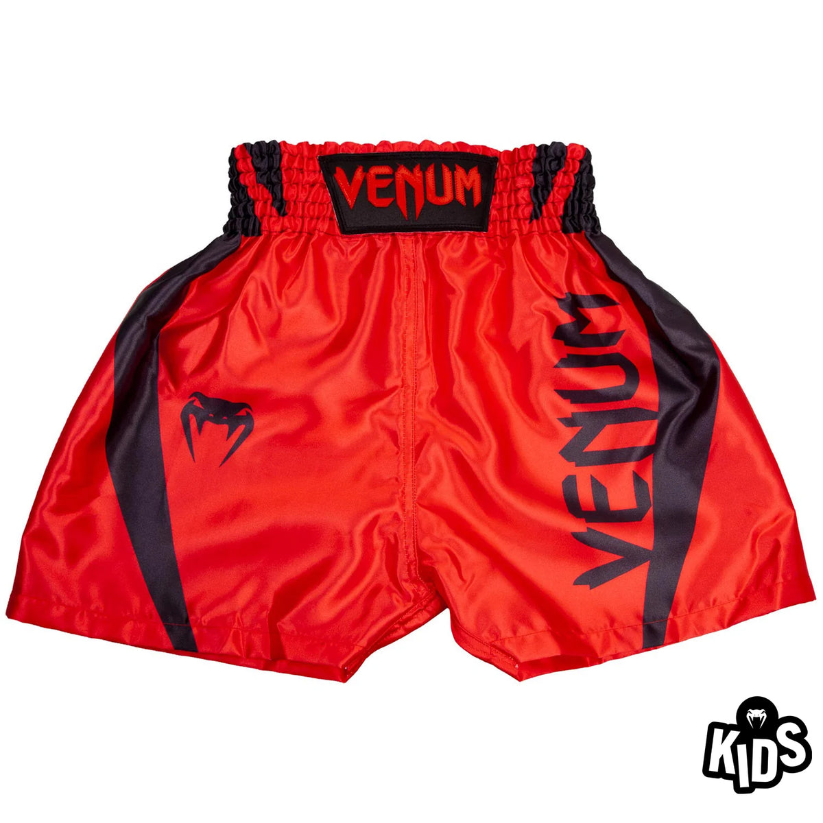 Short de boxe Venum Elite Kids - Rouge/Noir - Shorts de boxe anglaise
