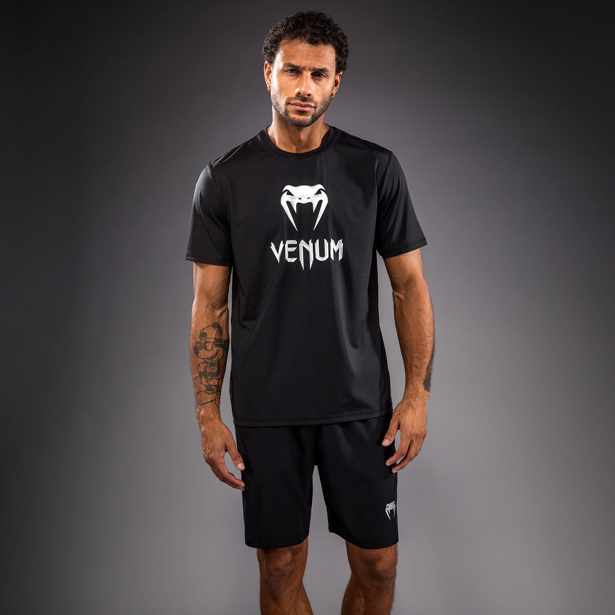 T-shirt Dry Tech Venum Classic - Noir/Argent - product-type_T-Shirts Dry Tech