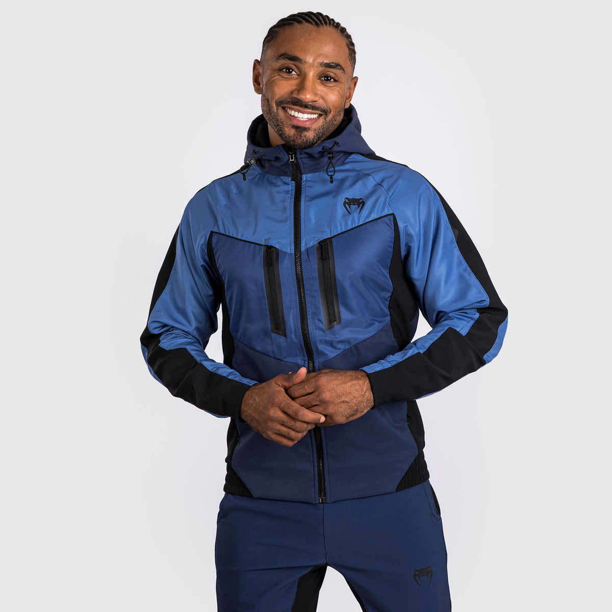 Veste de survêtement Venum Laser 3.0 - Noir/Bleu - product-type_Vestes