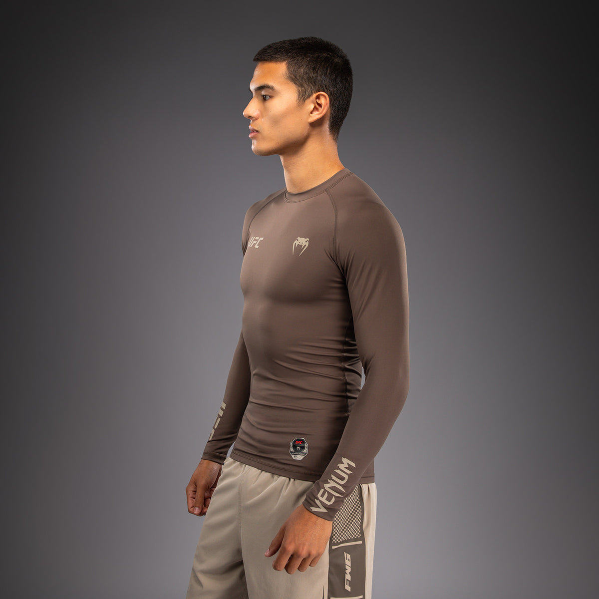 Rashguard à Manches Longues Technique pour Homme Venum UFC Unity by Venum Authentic Fight Week - Marron - product-type_T-Shirts de Compression