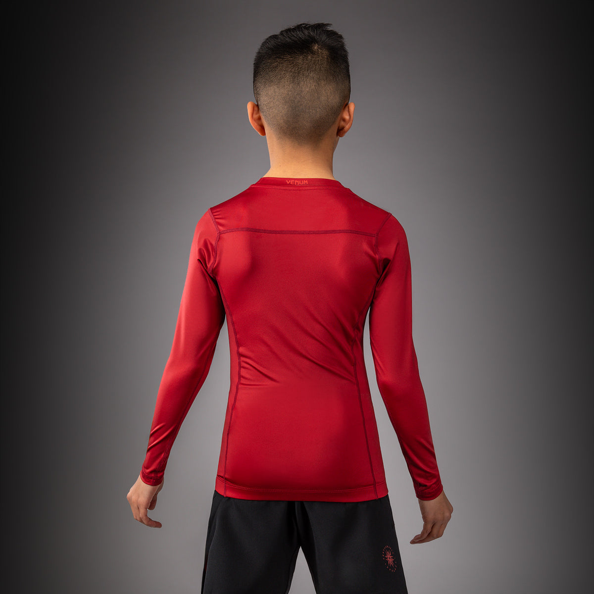Rashguard à Manches Longues Pour Enfant Venum Attack - Noir/Rouge - product-type_T-Shirts de Compression