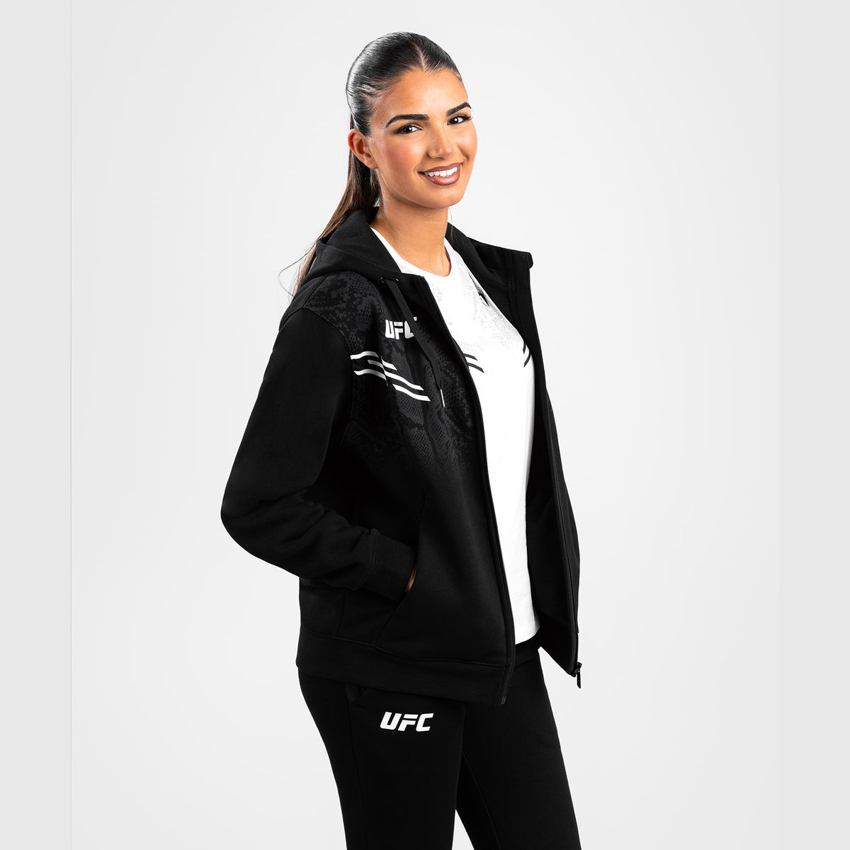 Sweatshirt zippé à capuche pour Femmes UFC Adrenaline by Venum Replica - Noir - product-type_Vestes
