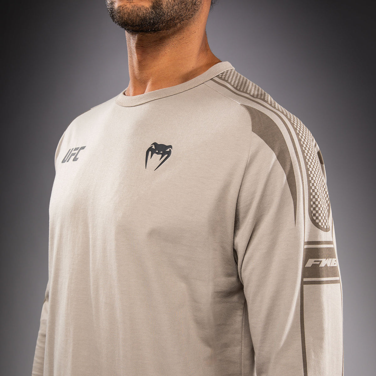 T-shirt à Manches Longues pour Homme Venum UFC Unity by Venum Authentic Fight Week - Sable - product-type_T-Shirts