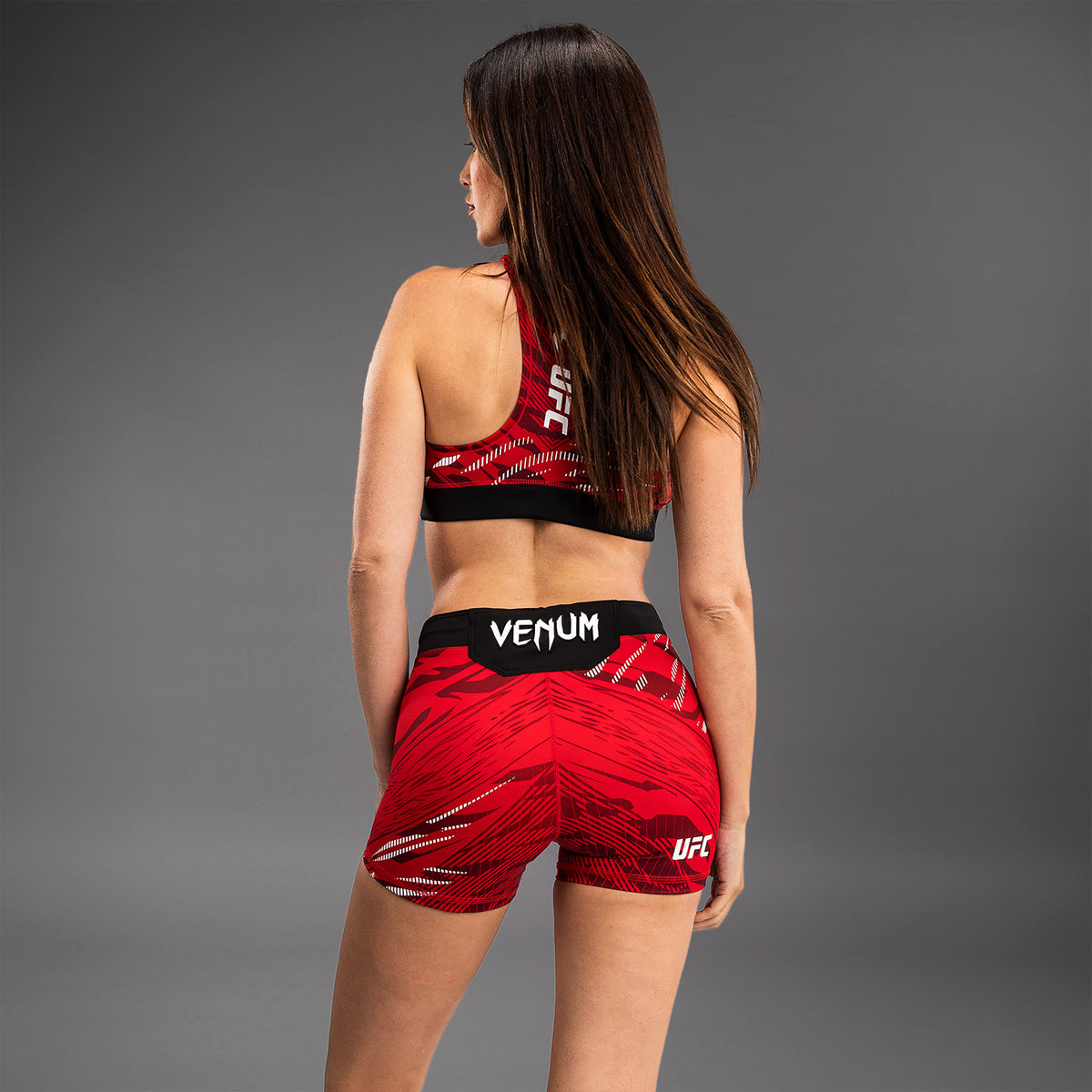 Short de compression pour Femmes UFC Fusion by Venum Authentic Fight Night - Coupe Courte - Rouge - product-type_Shorts de compression