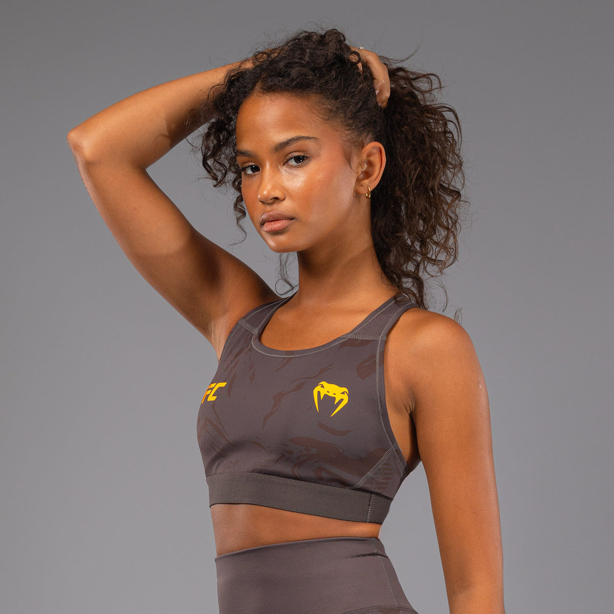 Brassière pour Femmes UFC Fusion by Venum Fight Week - Marron Terrestre - product-type_Brassières de sport
