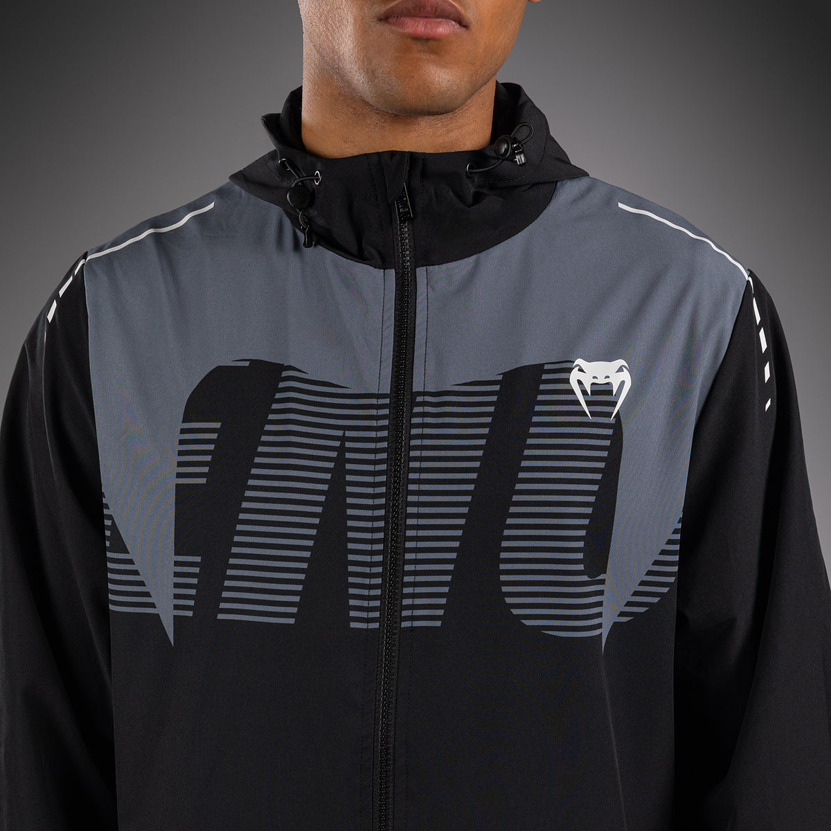 Veste de Survêtement Venum Adrenaline – Noir/Gris Argenté - product-type_Vestes