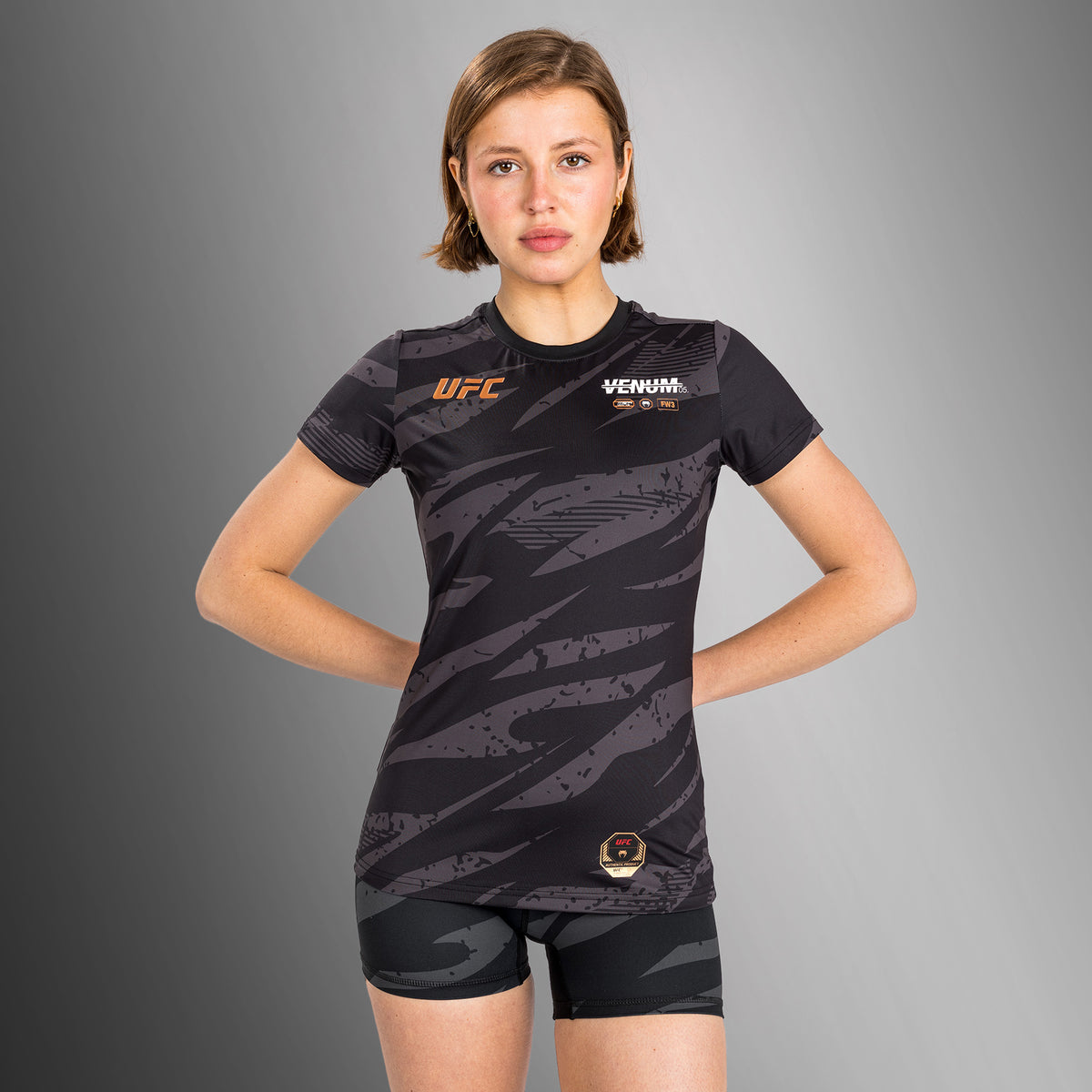 T-Shirt Dry-Tech pour Femmes UFC Adrenaline by Venum Fight Week - Urban Camo - product-type_T-Shirts Dry Tech