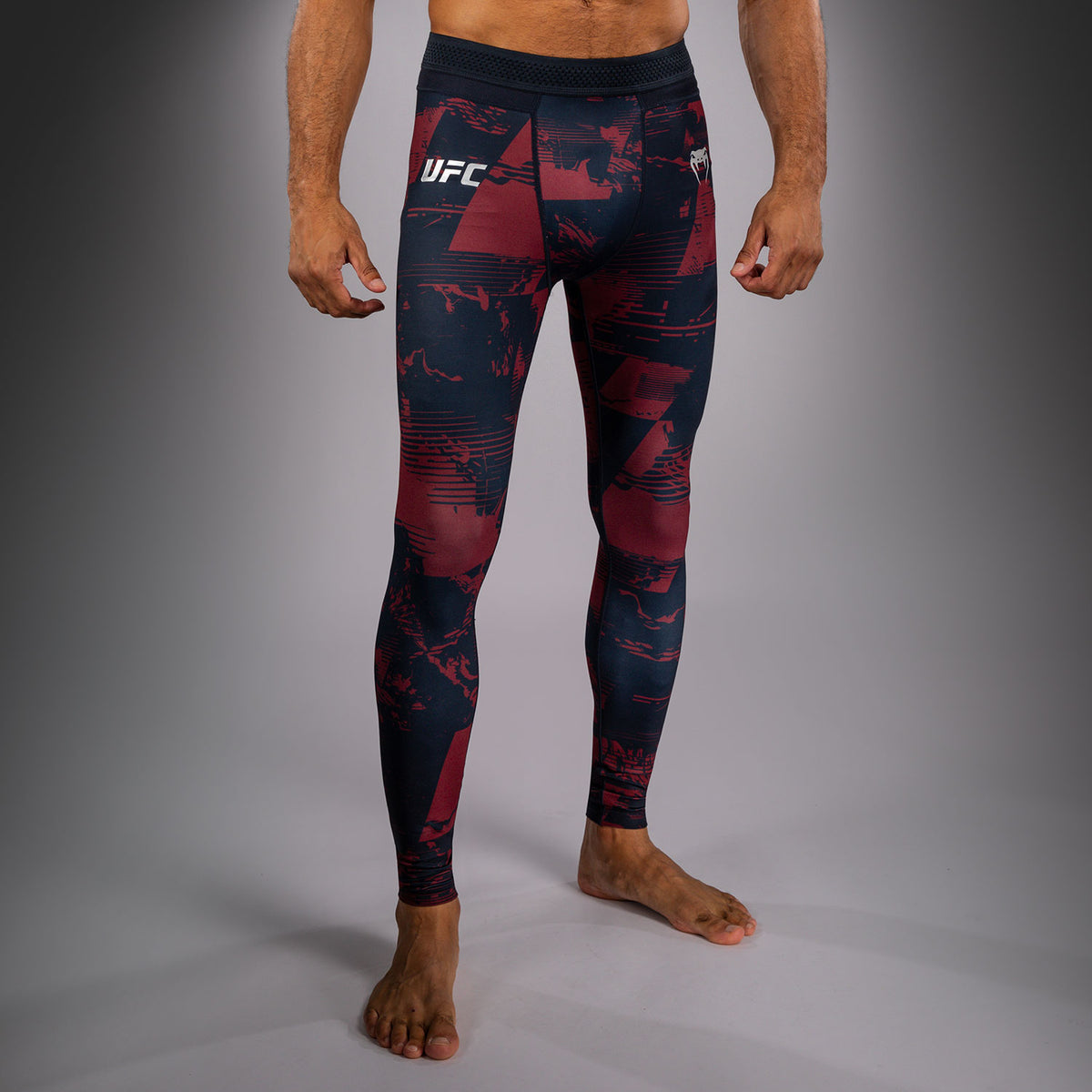 Legging Performance Homme UFC Zenith by Venum Authentic Fight Week - Bleu marine/Bordeaux/Argent - product-type_Pantalons de Compression