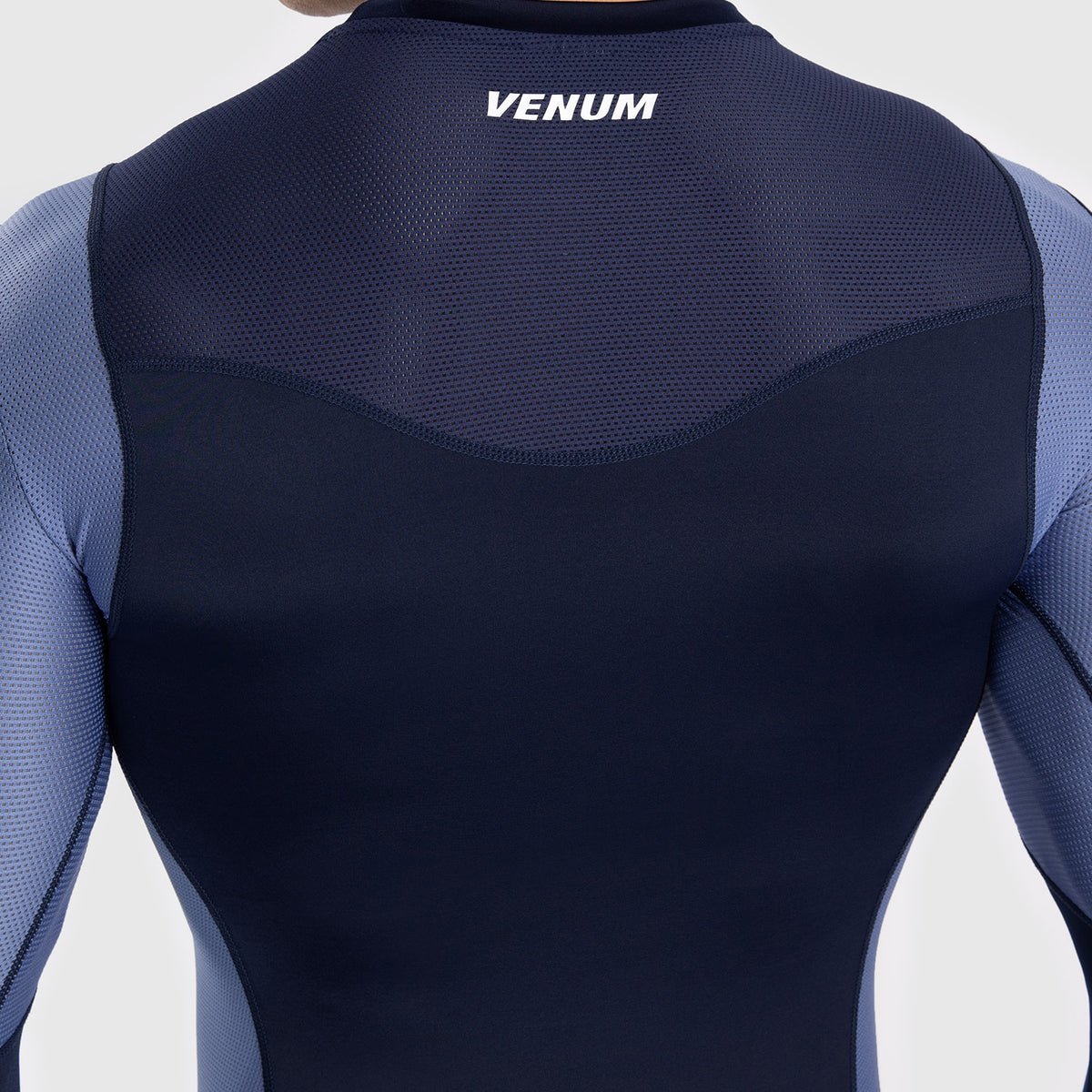 Rashguard À Manches Longues pour Hommes Venum Tempest - Bleu Marine/Bleu - product-type_T-Shirts de Compression