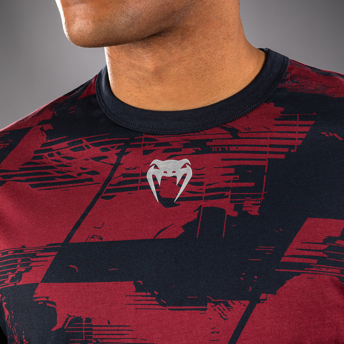 T-shirt manches longues Homme UFC Zenith by Venum Authentic Fight Week - Bleu marine/Bordeaux/Argent - product-type_T-Shirts