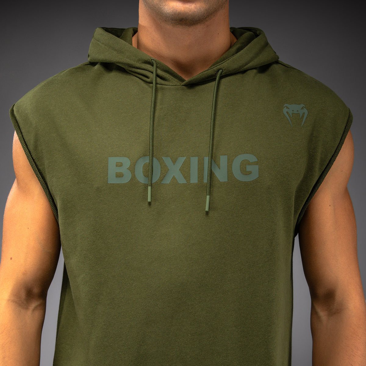 Sweat à Capuche Sans Manches Venum Boxing VT – Vert Militaire - product-type_Sweatshirts