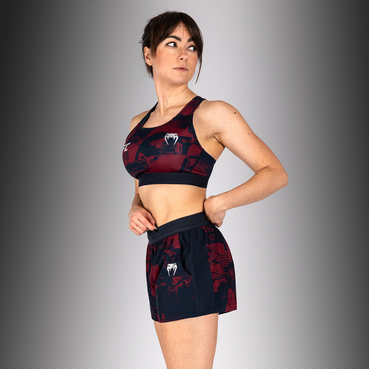 Brassière de sport Femme UFC Zenith by Venum Authentic Fight Week - Bleu marine/Bordeaux/Argent - product-type_Brassières de sport
