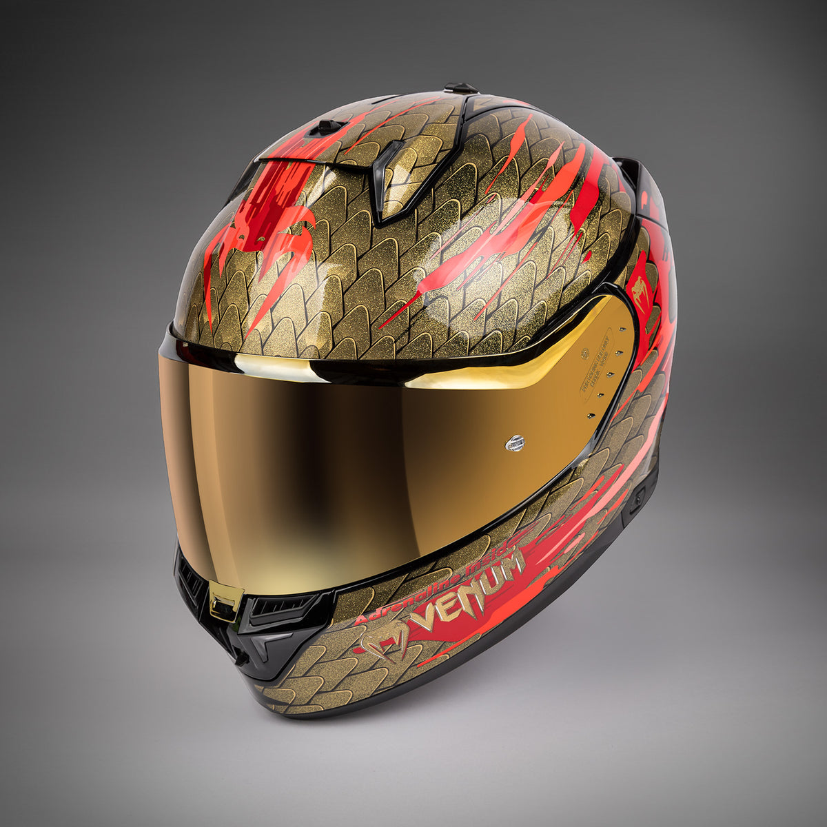Casque de moto Venum x Shark SKWAL - Rouge/Or - product-type_Casque de Moto