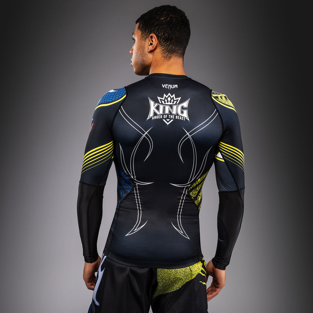 Rashguard à Manches Longues King Venum x TEKKEN 8 - Noir/Jaune - product-type_T-Shirts de Compression