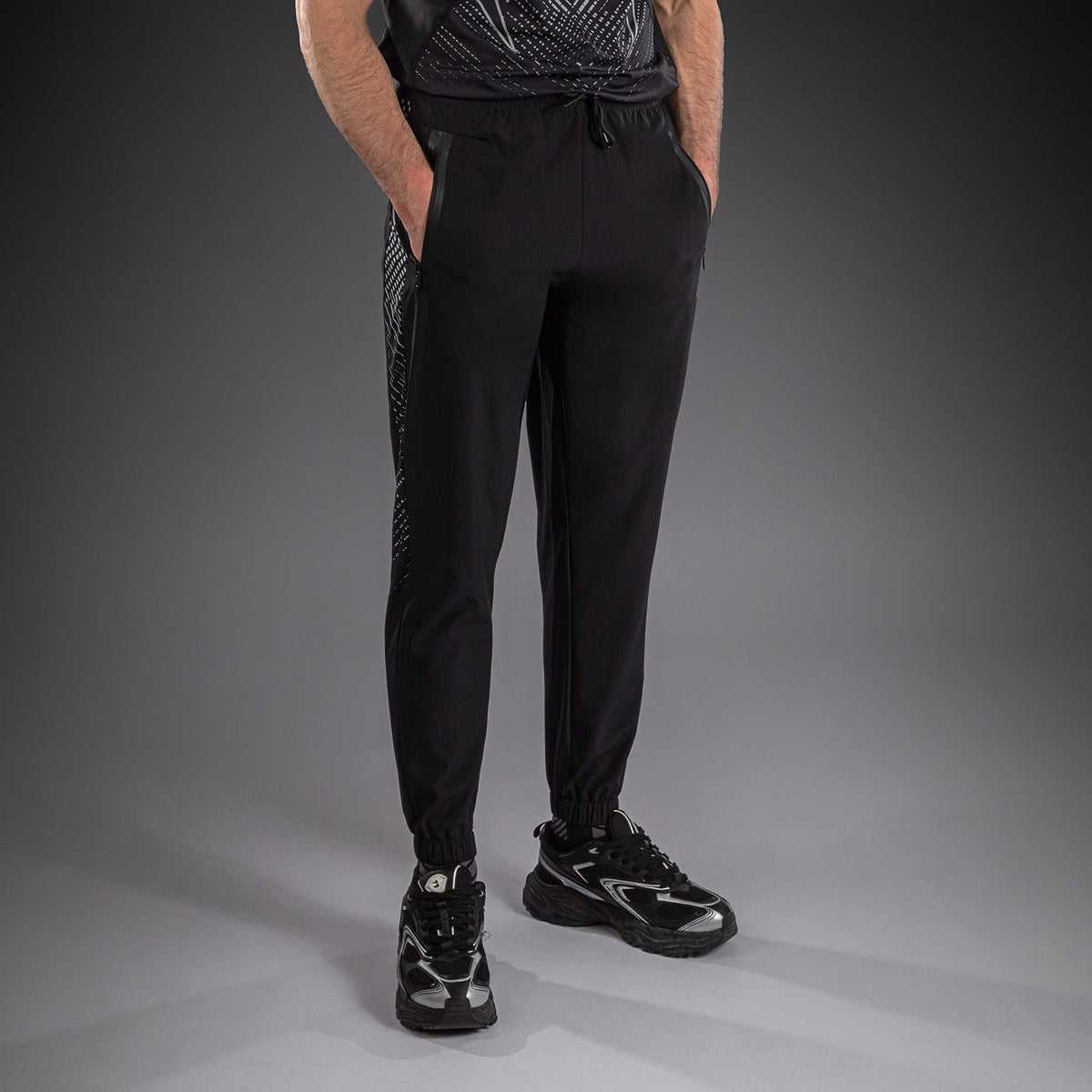 Pantalon de Jogging Venum Midnight Fury – Noir/Gris/Argent - product-type_Pantalons de jogging