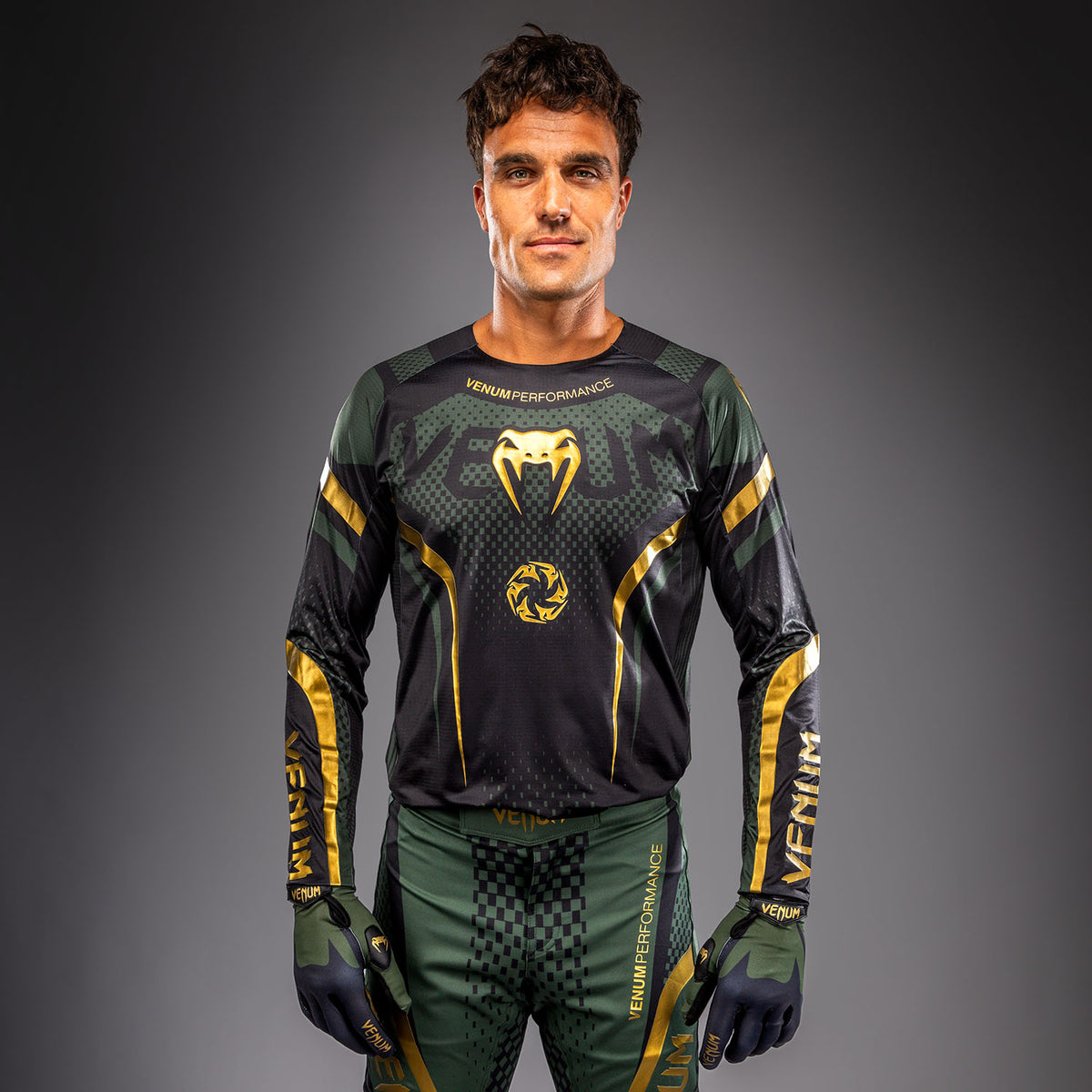 Maillot de Motocross Venum MX Challenger - Noir/Vert/Or - product-type_Maillot Motocross