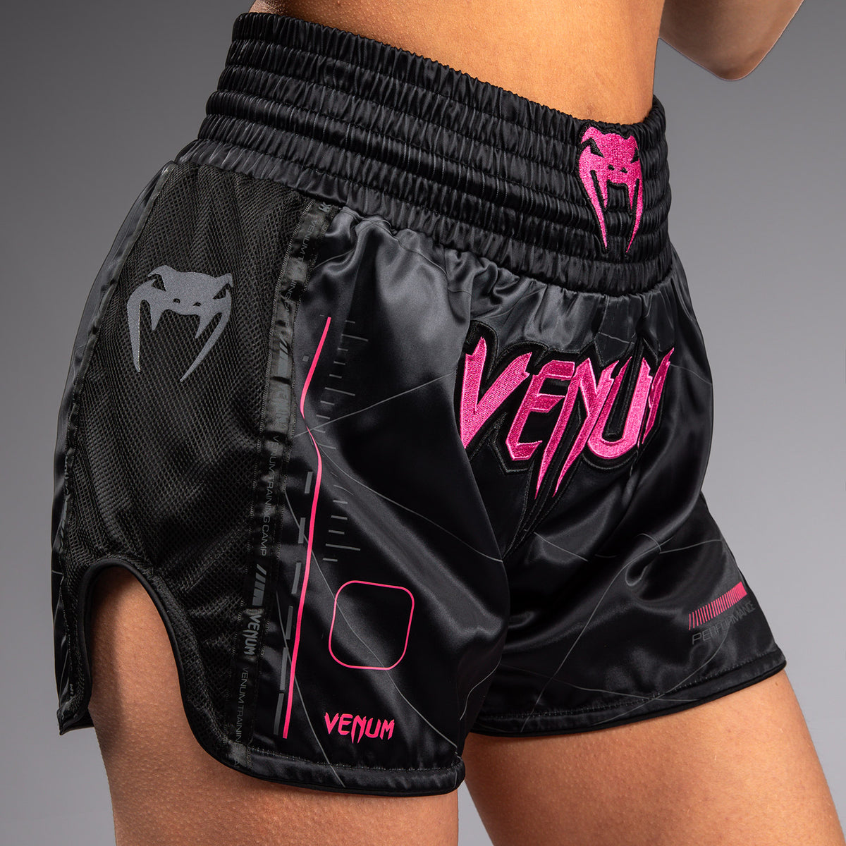 Short de Muay Thai Venum Tactical XT- Noir/Gris Tempête - product-type_Shorts de Muay Thai