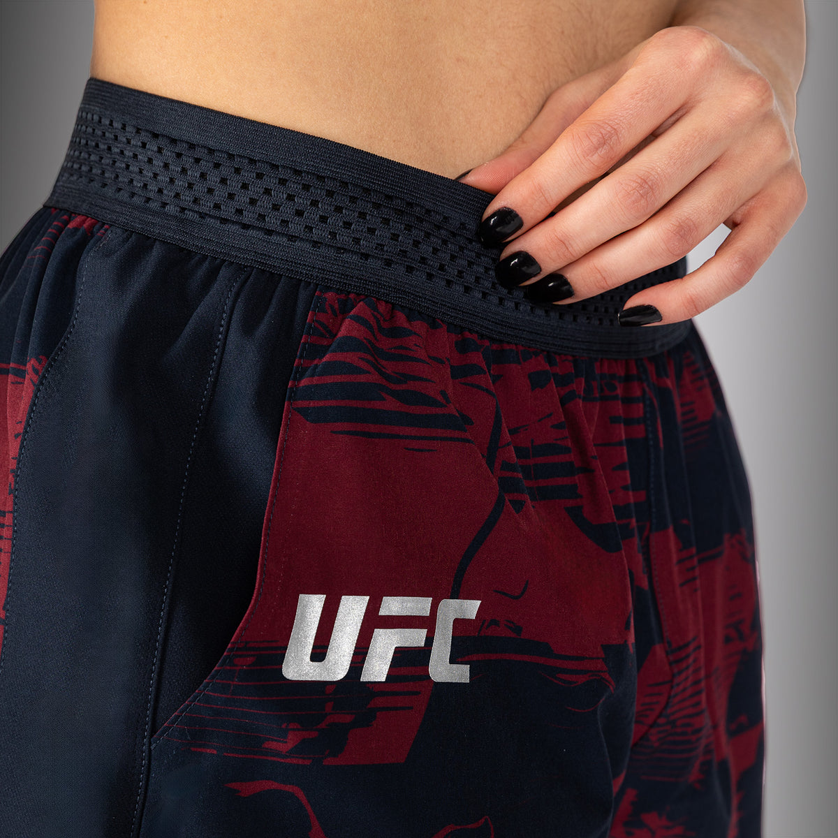 Short Performance Femme UFC Zenith by Venum Authentic Fight Week - Bleu marine/Bordeaux/Argent - product-type_Shorts de training