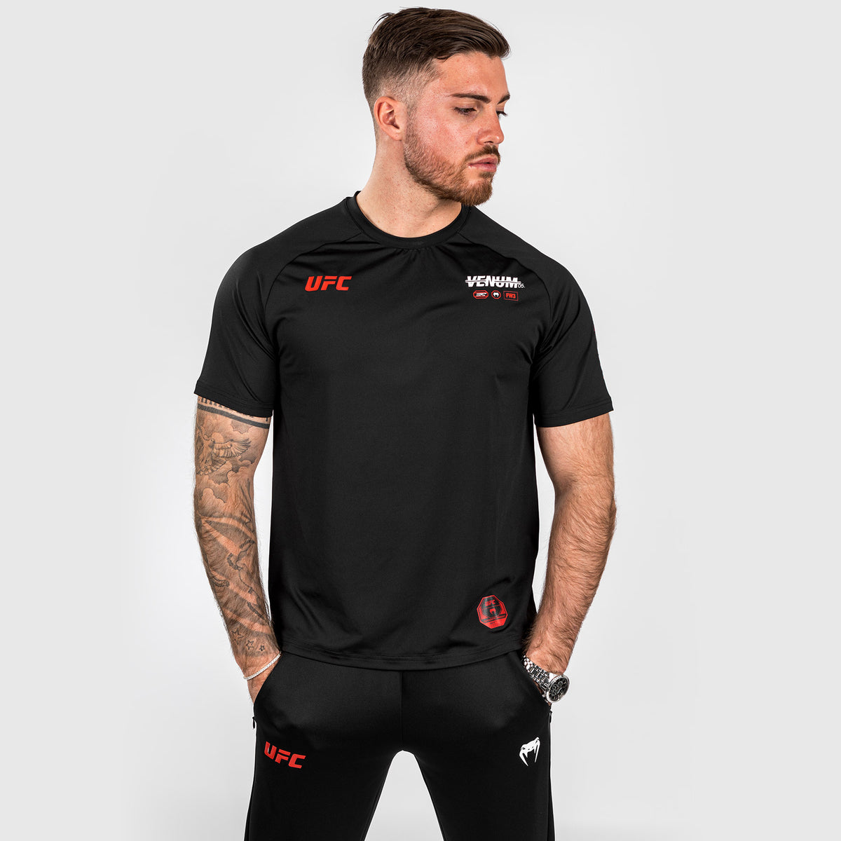T-shirt Dry-tech pour Hommes UFC Adrenaline by Venum Fight Week - Noir - product-type_T-Shirts Dry Tech