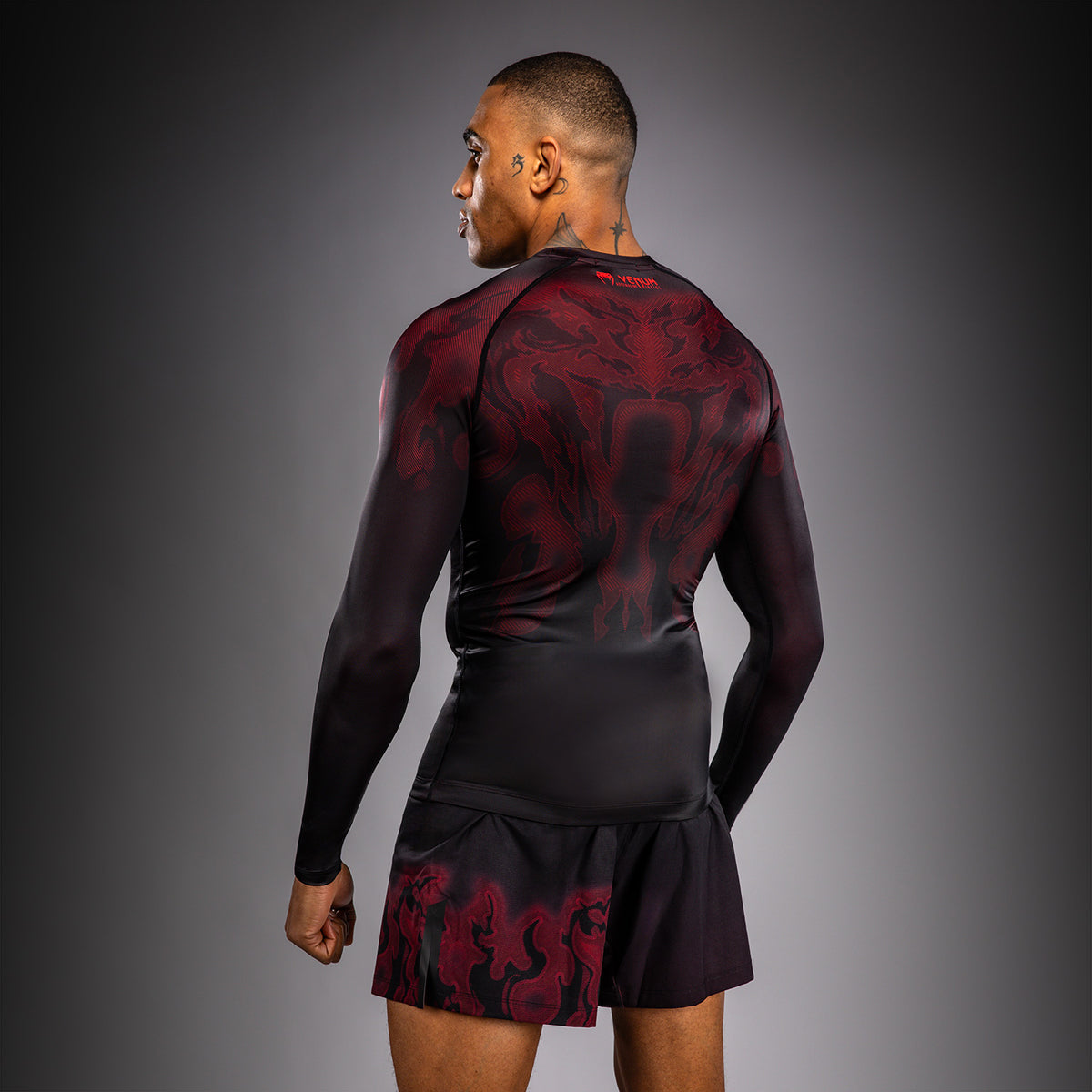 Rashguard à Manches Longues Venum Spectre – Noir/Rouge - product-type_T-Shirts de Compression