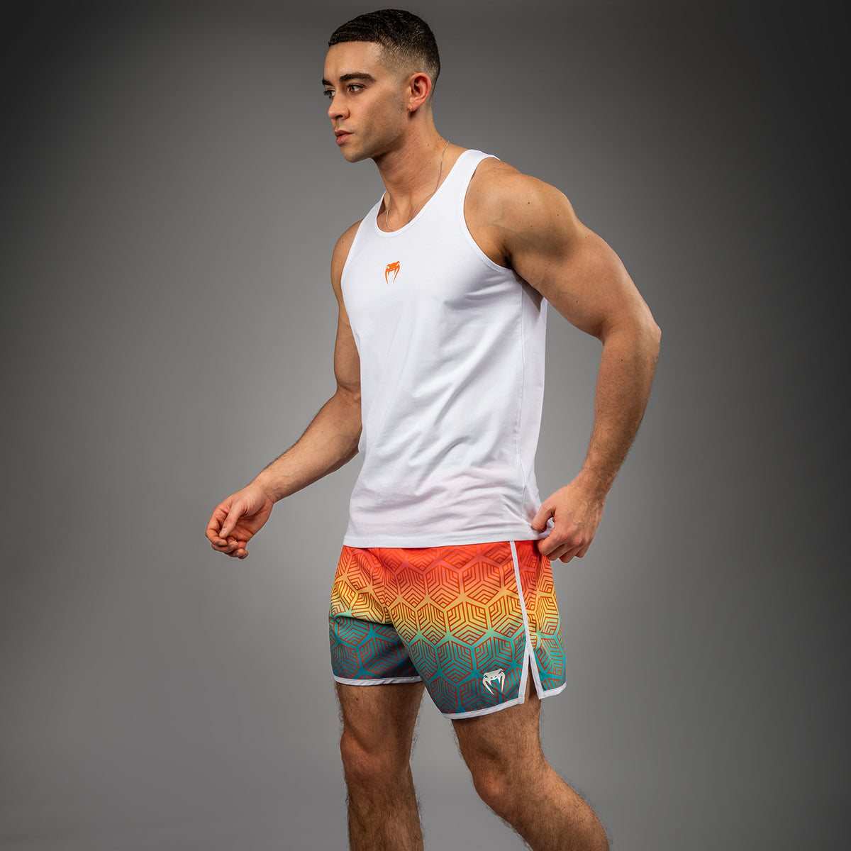 Débardeur Venum Echo - Blanc/Orange Sunset - product-type_Débardeurs