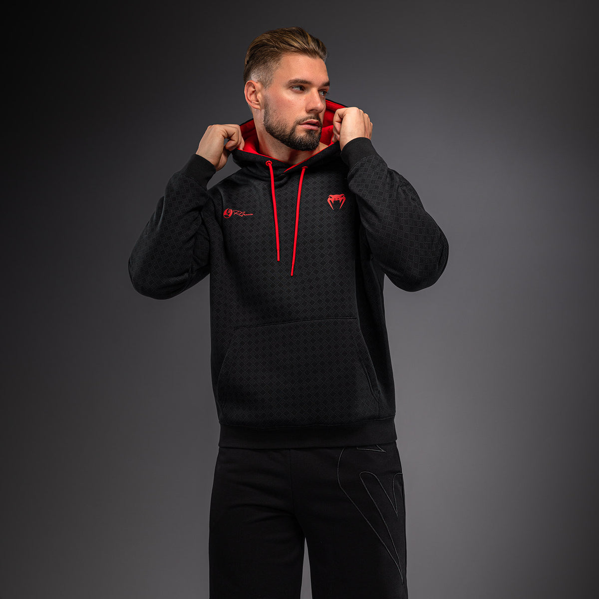 Sweat à Capuche Venum x Roger Gracie Signature - Noir/Rouge - product-type_Sweatshirts