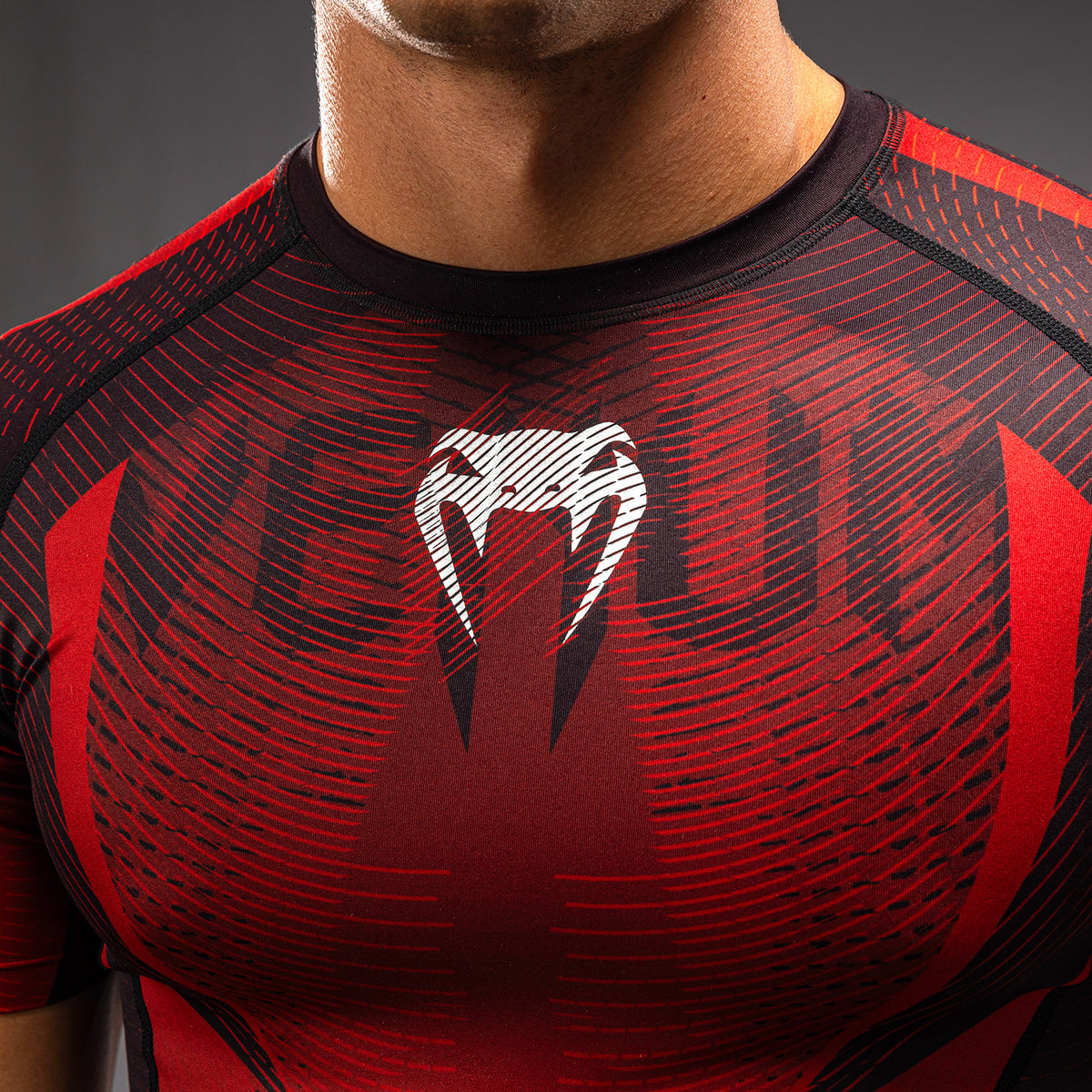 Rashguard à Manches Courtes Venum Galactic 3.0 - Rouge/Argent - product-type_T-Shirts de Compression