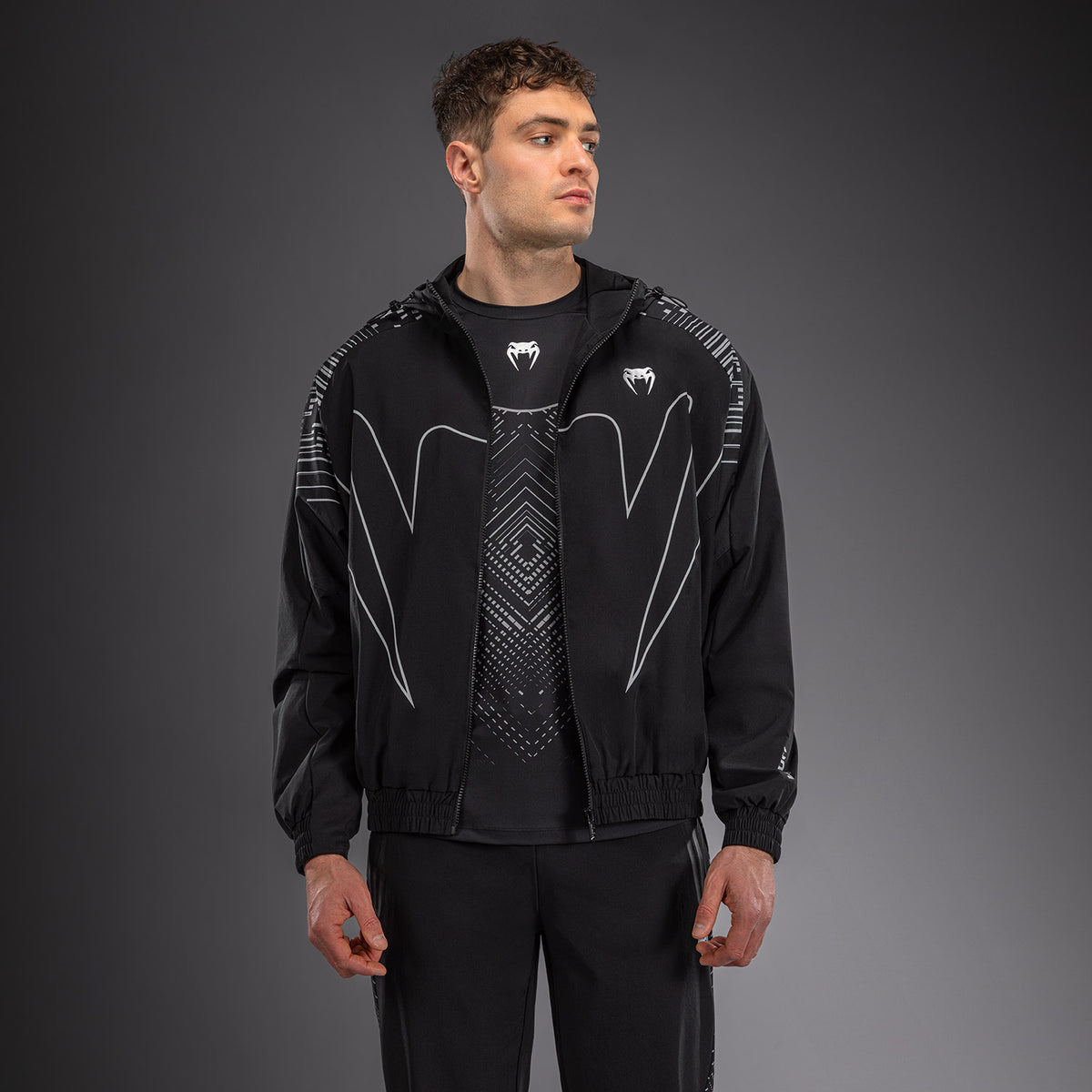 Veste de Survêtement Venum Midnight Fury – Noir/Gris/Argent - product-type_Vestes