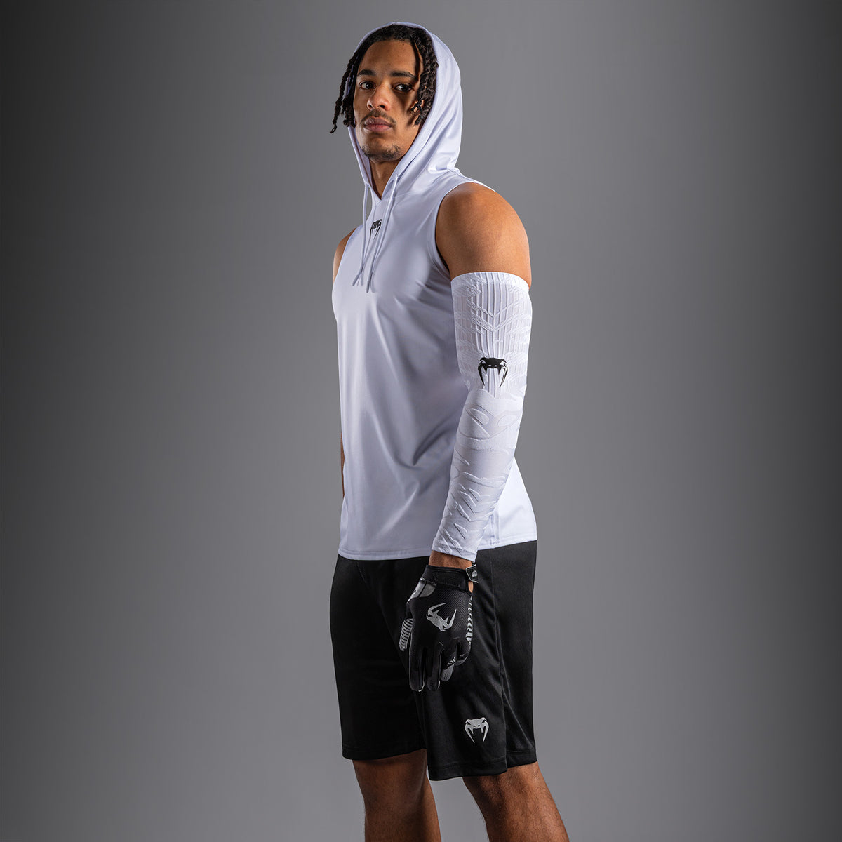 Sweat à capuche Dry Tech sans manches Venum Elite - Blanc - product-type_Sweatshirts