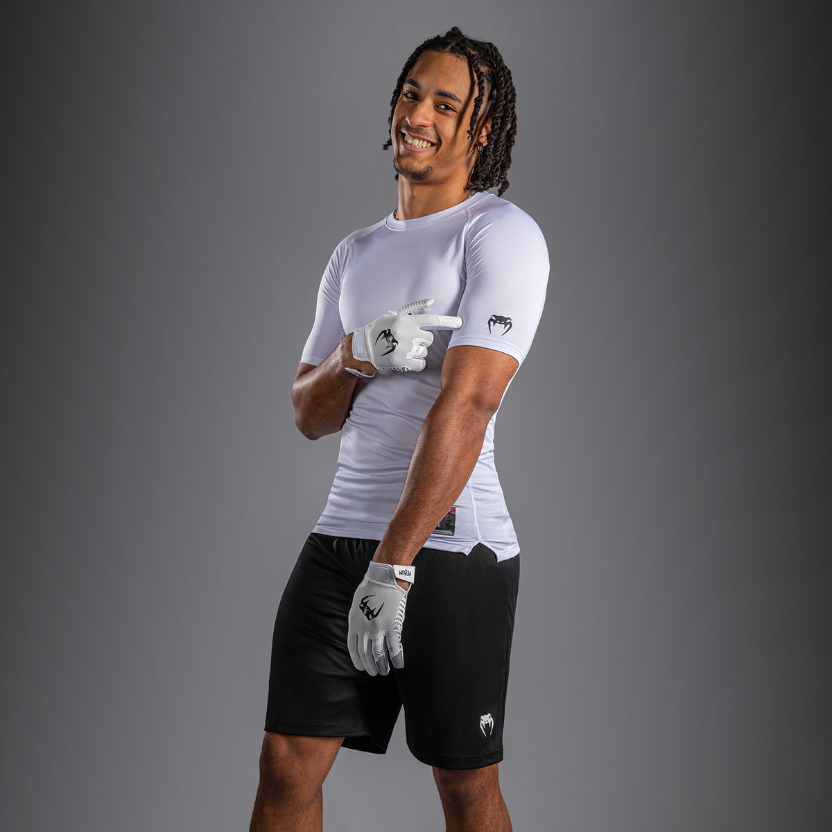 T-shirt de Compression Venum Lineup - Blanc/Noir - product-type_T-Shirts de Compression