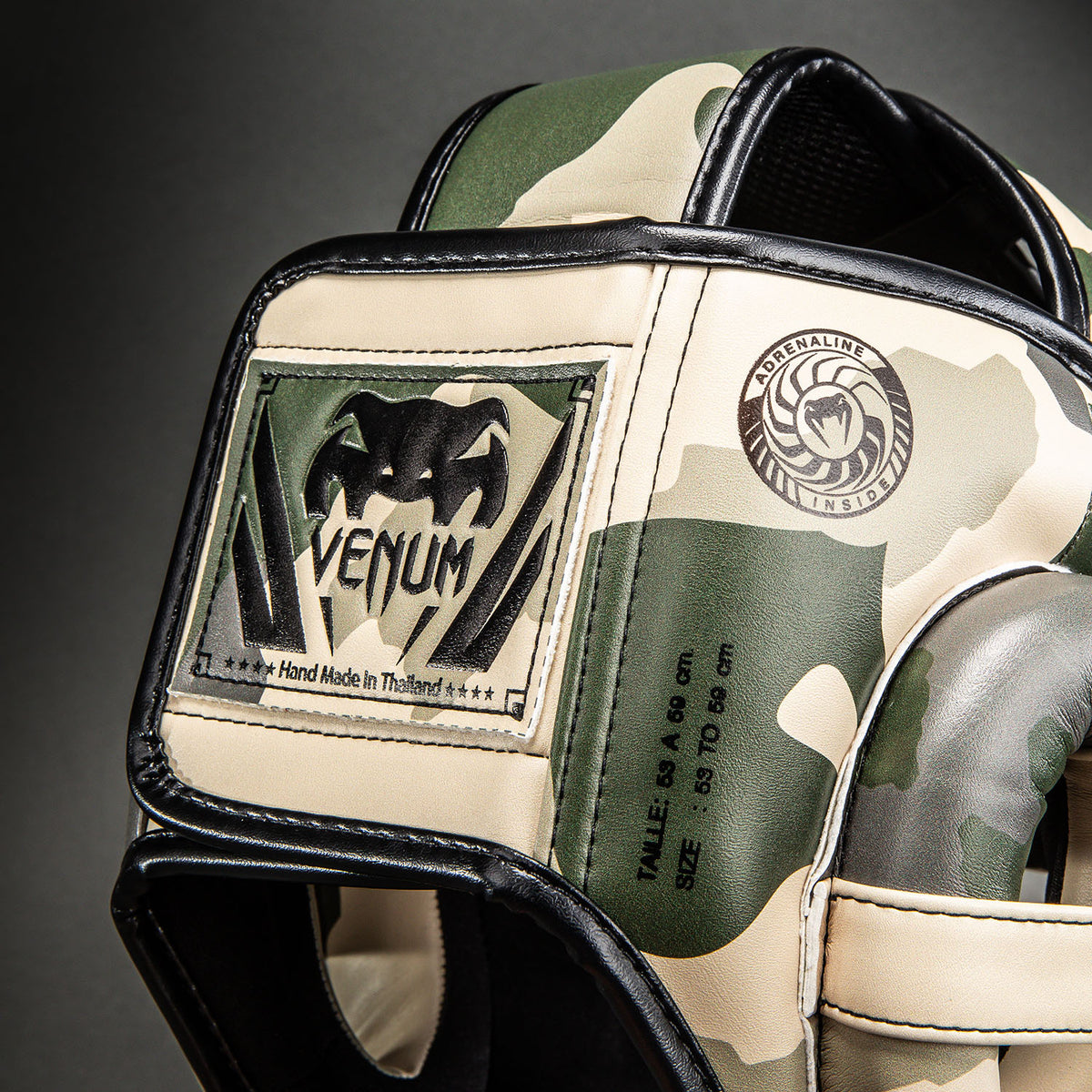 Casque de protection Venum Elite Camo – Kaki/Blanc Cassé - product-type_Casques de boxe