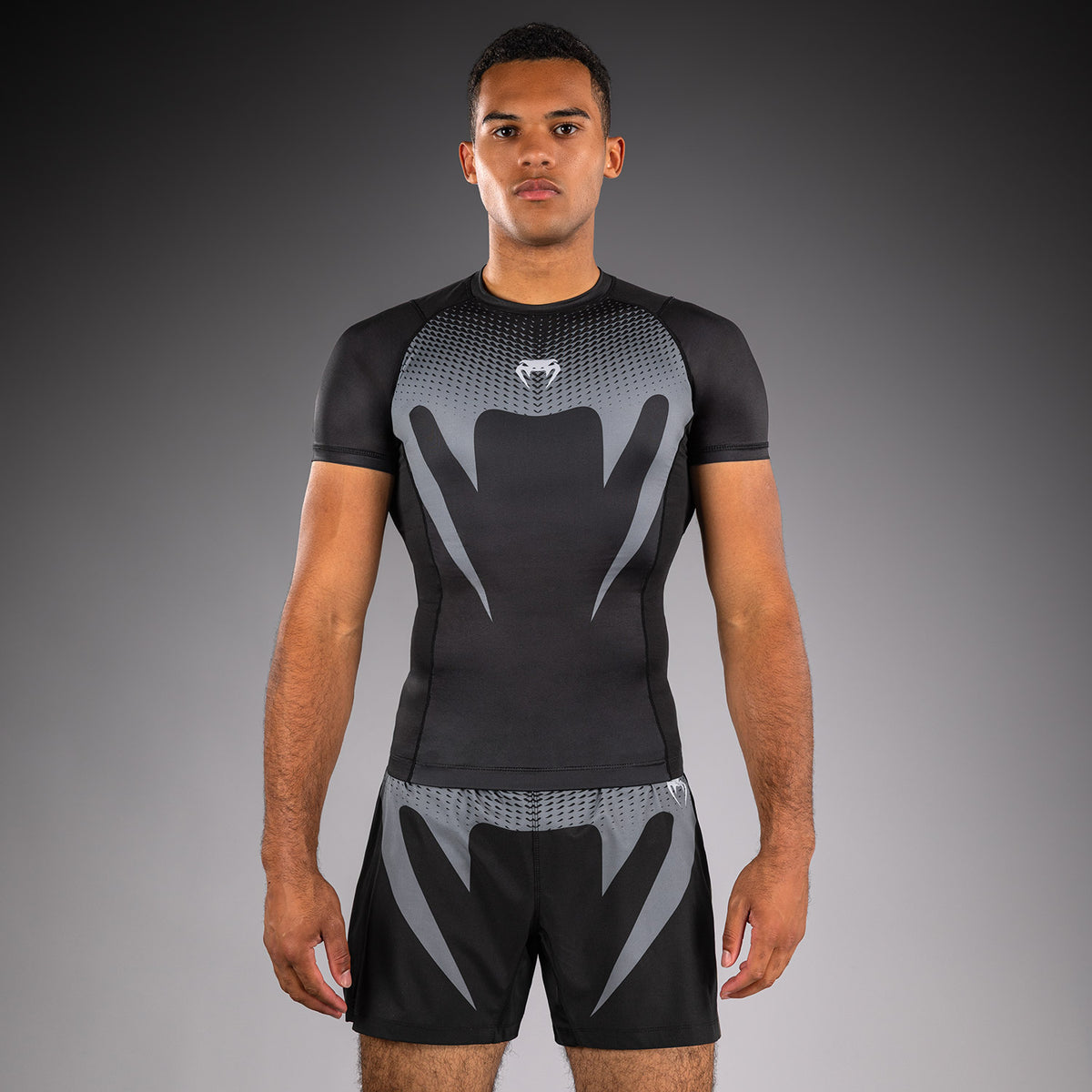 Rashguard Venum No Gi - Noir/Gris Argenté - product-type_T-Shirts de Compression