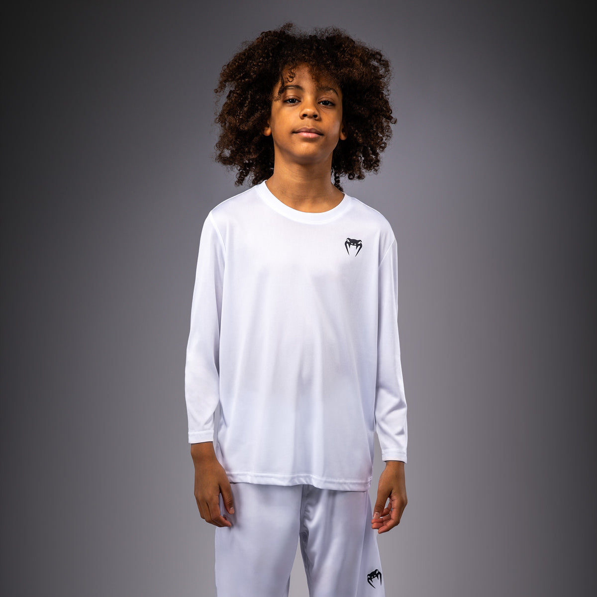 T-shirt à manches Longues pour Enfant Venum Lineup - Blanc/Noir - product-type_T-Shirts Dry Tech