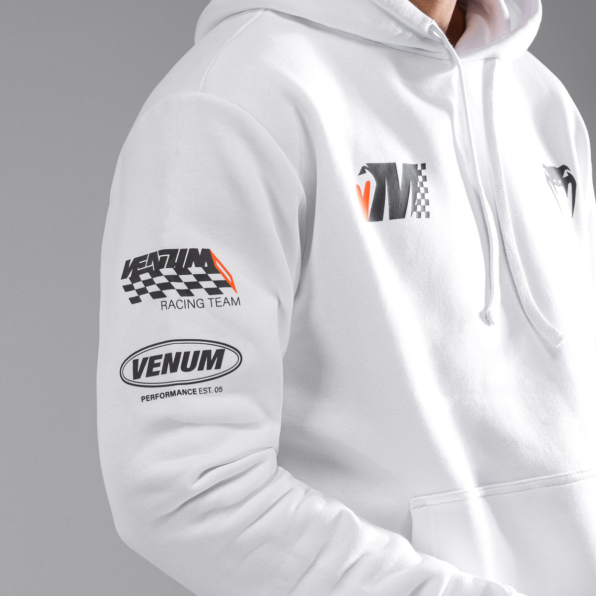 Sweatshirt à Capuche Venum Motorsports - Blanc Neige