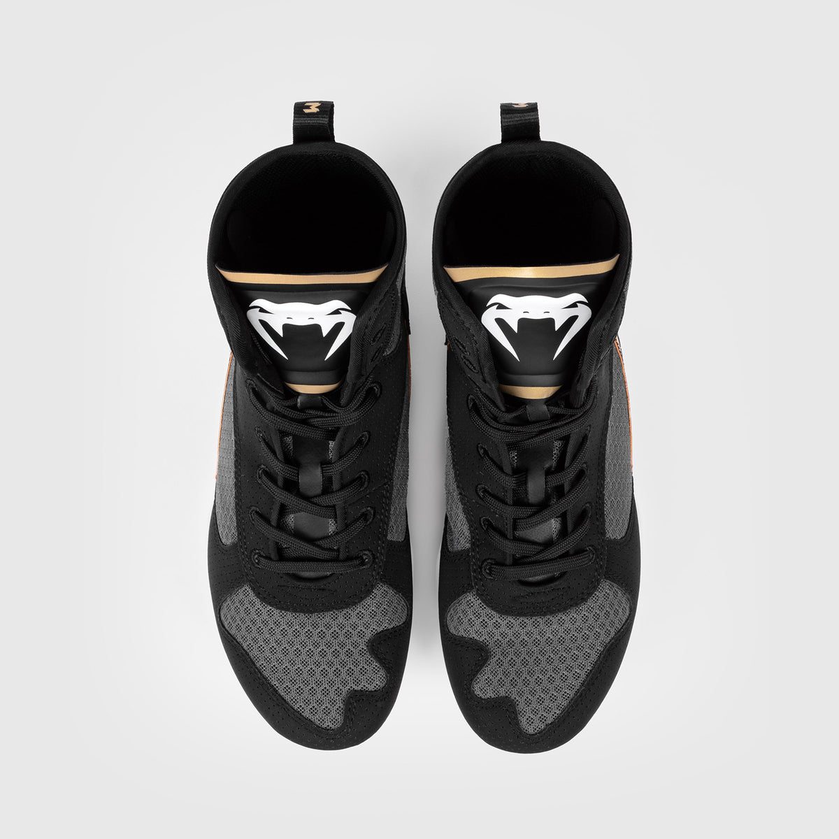 Chaussures de boxe Venum Elite - Noir/Blanc/Or - product-type_Chaussures de boxe