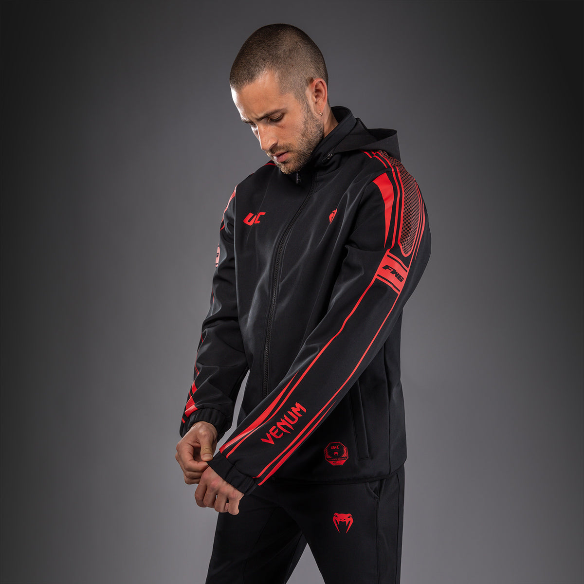Sweat à Capuche Zippé pour Homme Venum UFC Unity by Venum Authentic Fight Week - Noir - product-type_Vestes