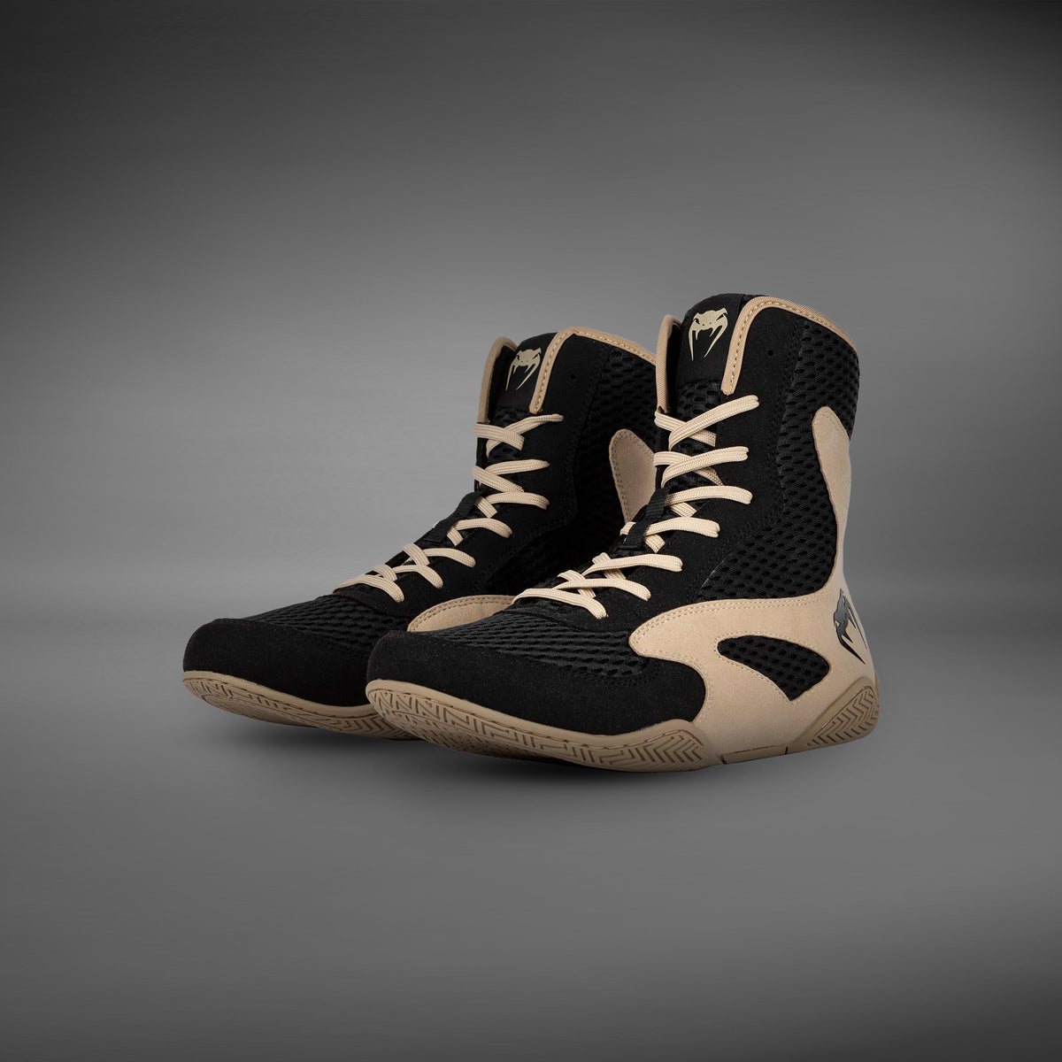 Chaussures de boxe Venum Contender - Noir/Sable - product-type_Chaussures de boxe