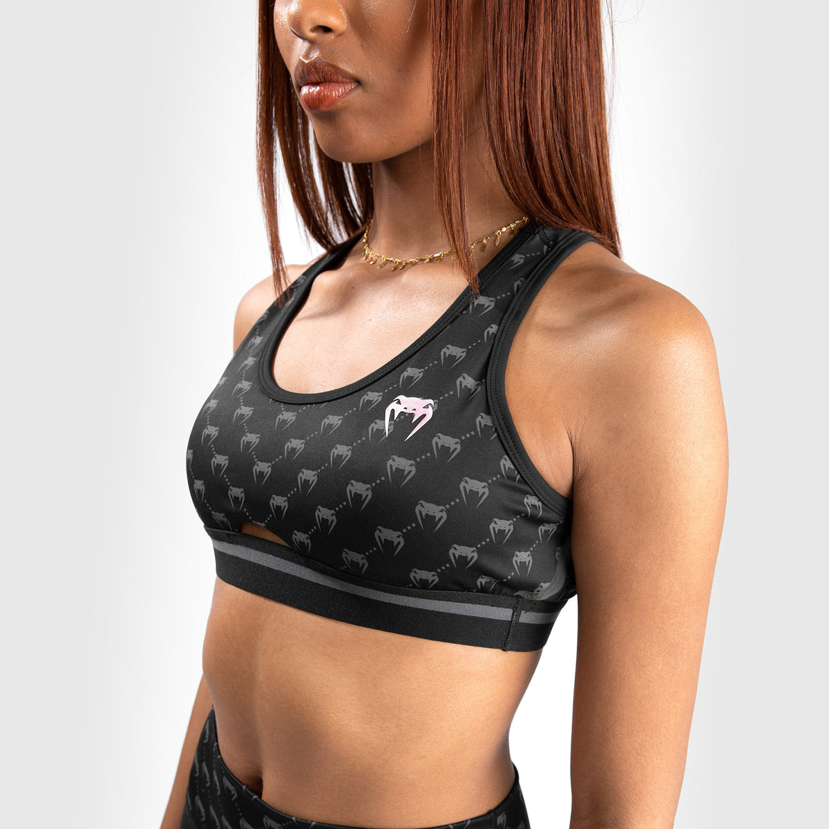 Brassière de sport Venum Monogram - Noir/ Rose or - product-type_Brassières de sport
