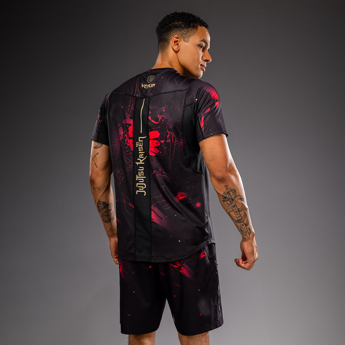 T-shirt Dry Tech Itadori Jujutsu Kaisen x Venum – Noir/Rouge