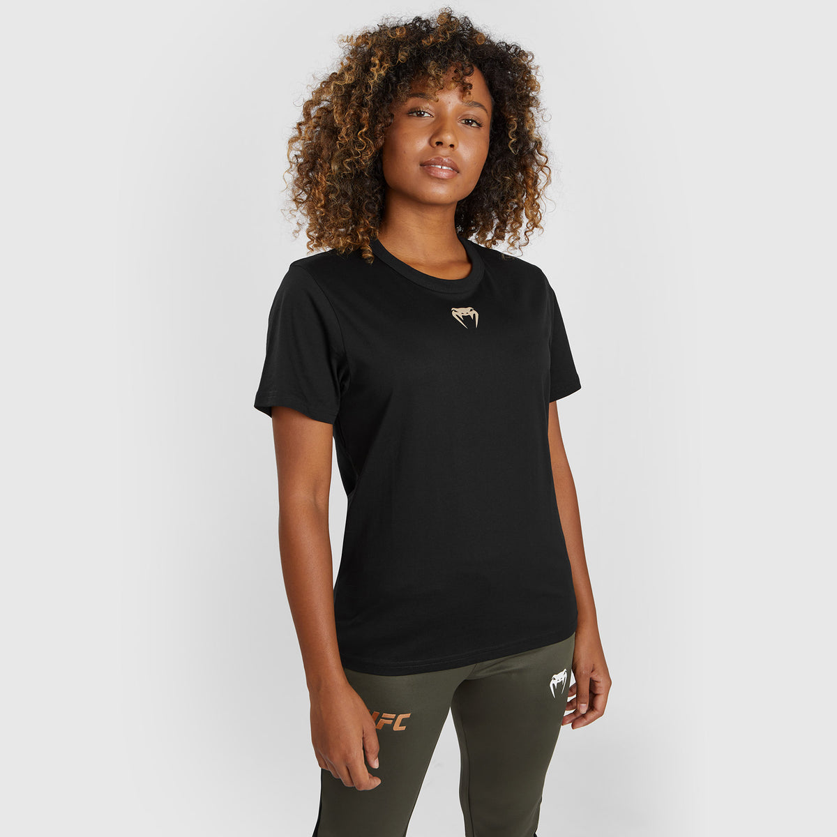 T-shirt à manches courtes en coton pour Femmes UFC Adrenaline by Venum Fight Week - Noir - product-type_T-Shirts