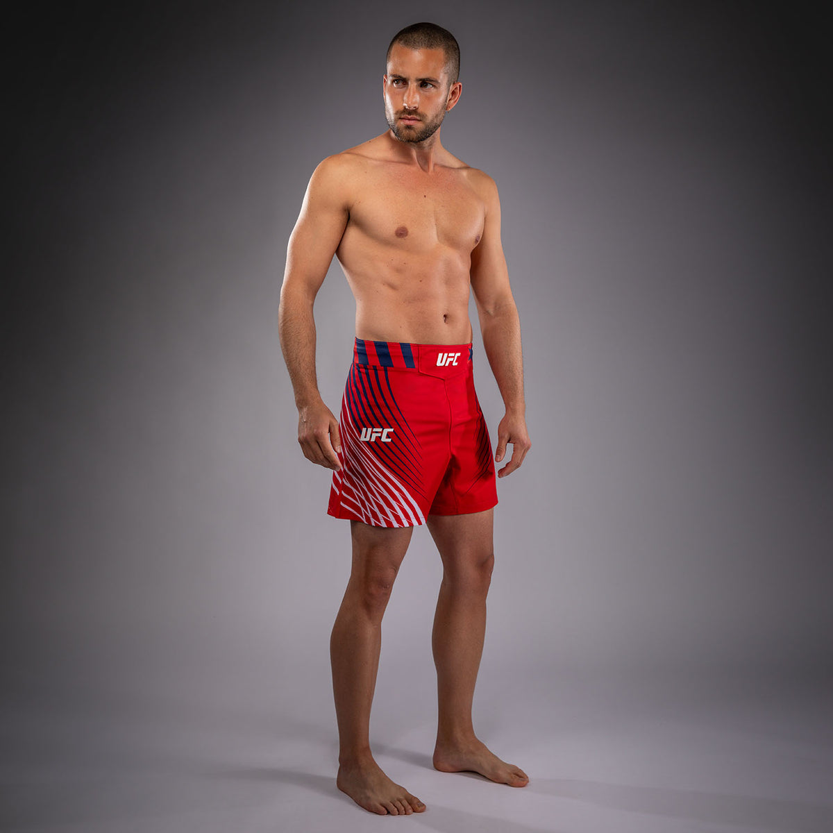 UFC Freedom 250 by Venum Authentic Fight Night Short de combat coupe courte Personnalisé pour homme - Rouge - product-type_Shorts de MMA