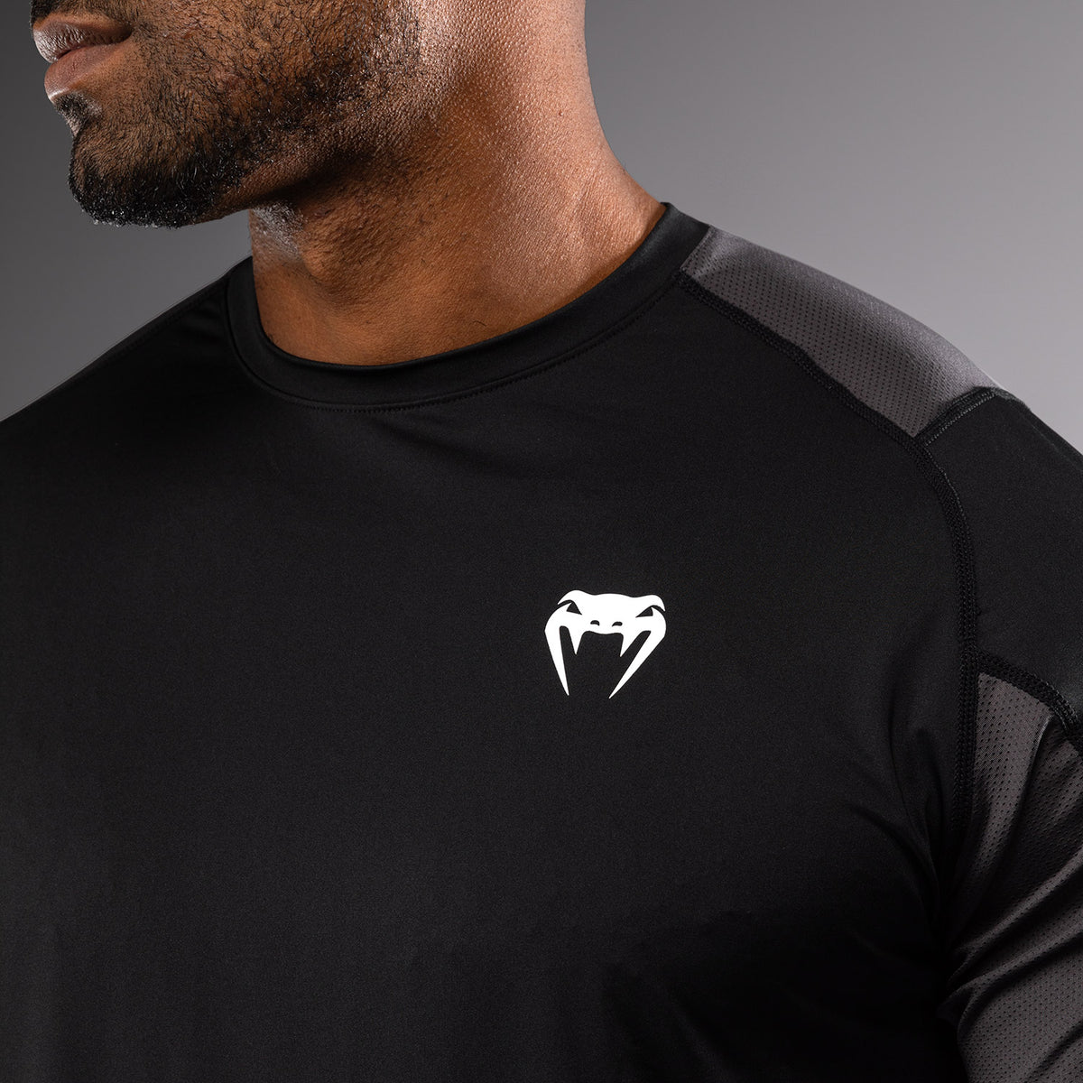 T-shirt Dry-Tech Venum Rapid - Noir/Gris Orage - product-type_T-Shirts Dry Tech