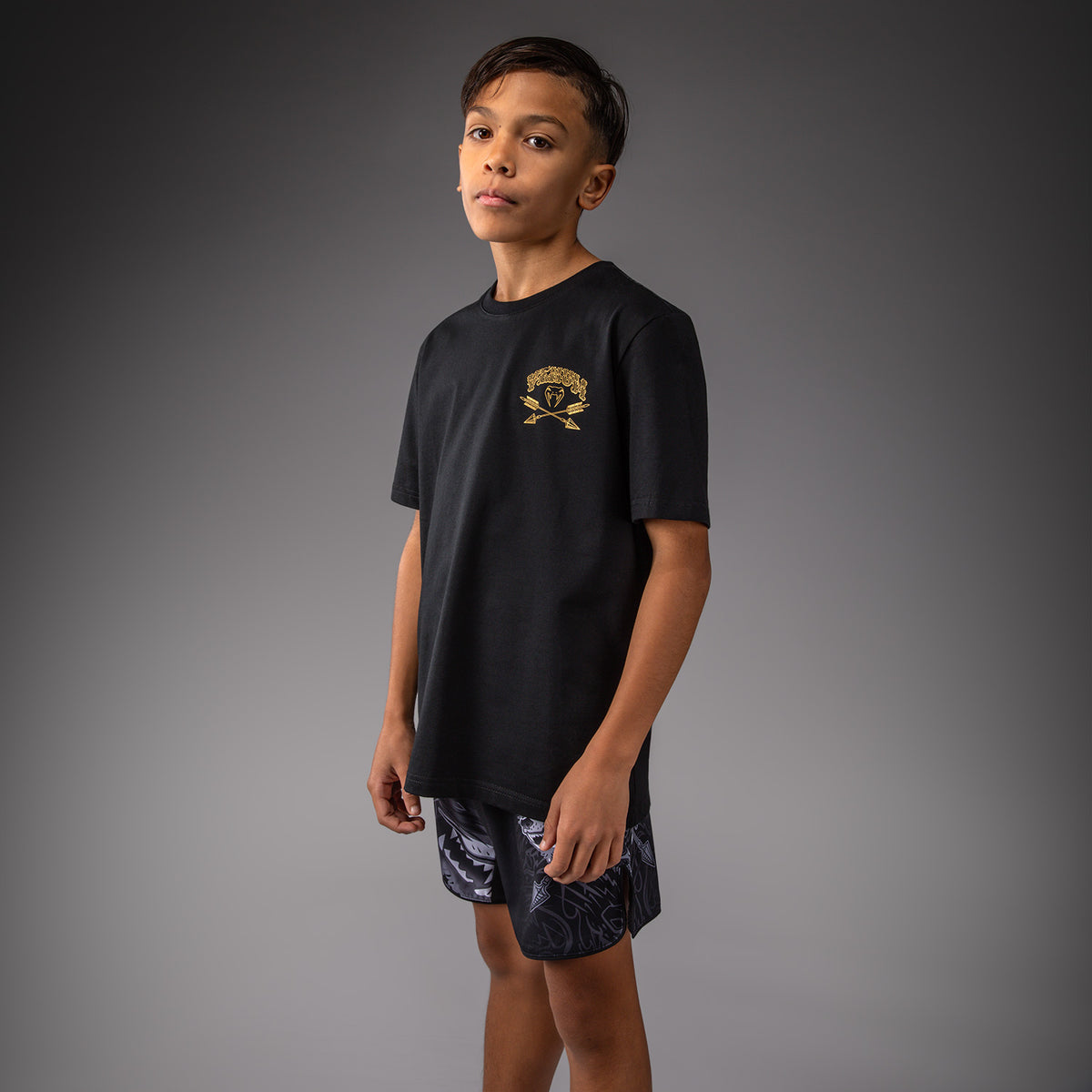 T-shirt Pour Enfants Venum Wolf Atak – Noir/Gris - product-type_T-Shirts